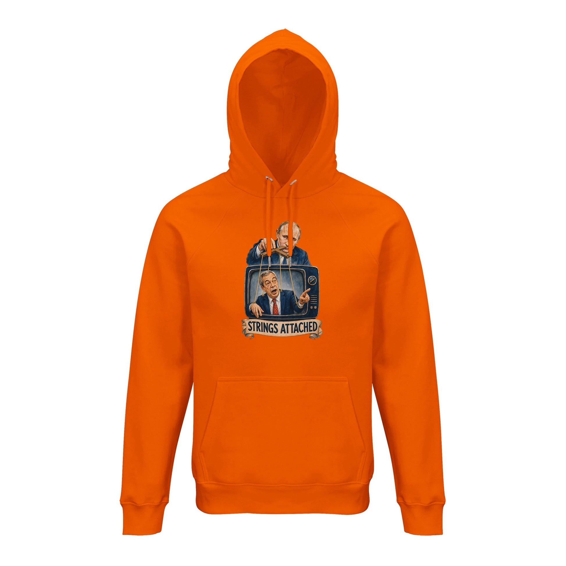 Strings Attached Political Satire Hoodie — product view 7