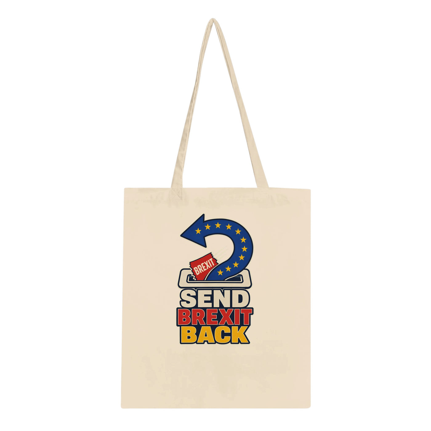 Send Brexit Back Pro-EU Graphic Tote Bag