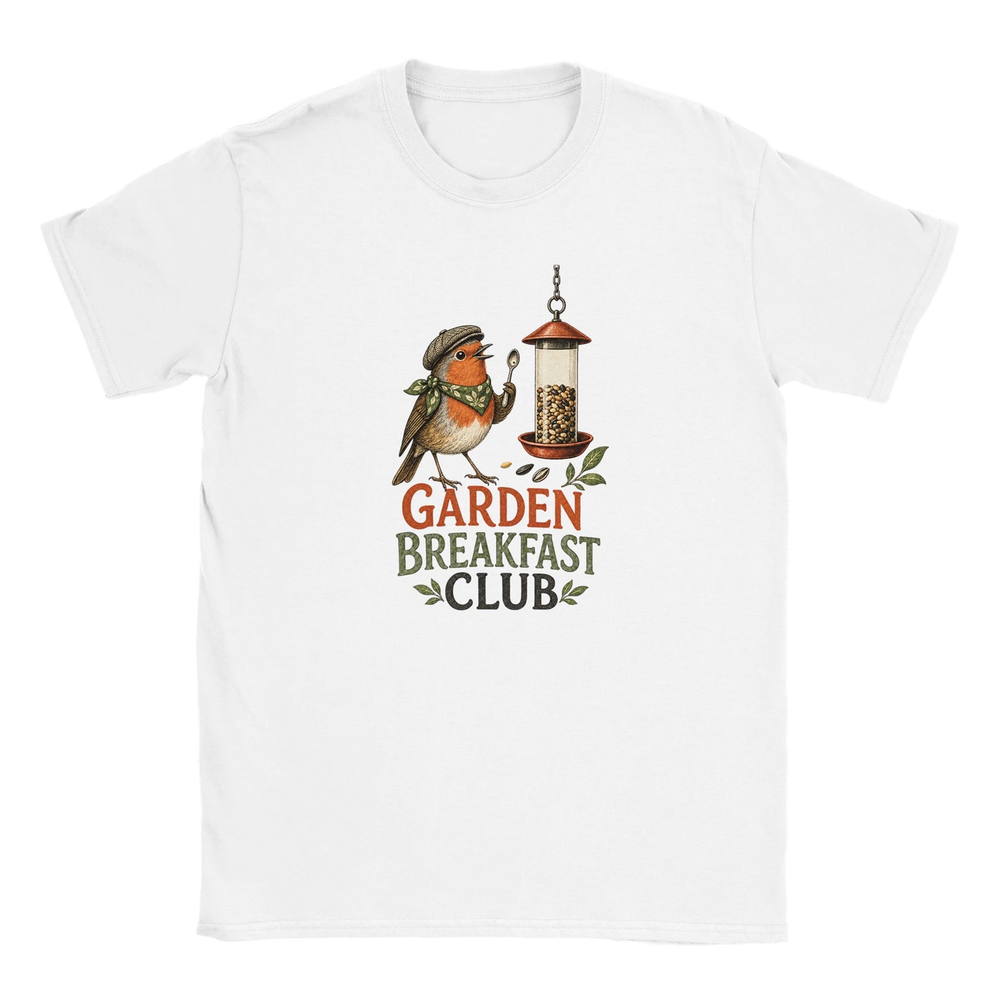 Garden Breakfast Club Robin Graphic Kids' T-shirt — product view 2