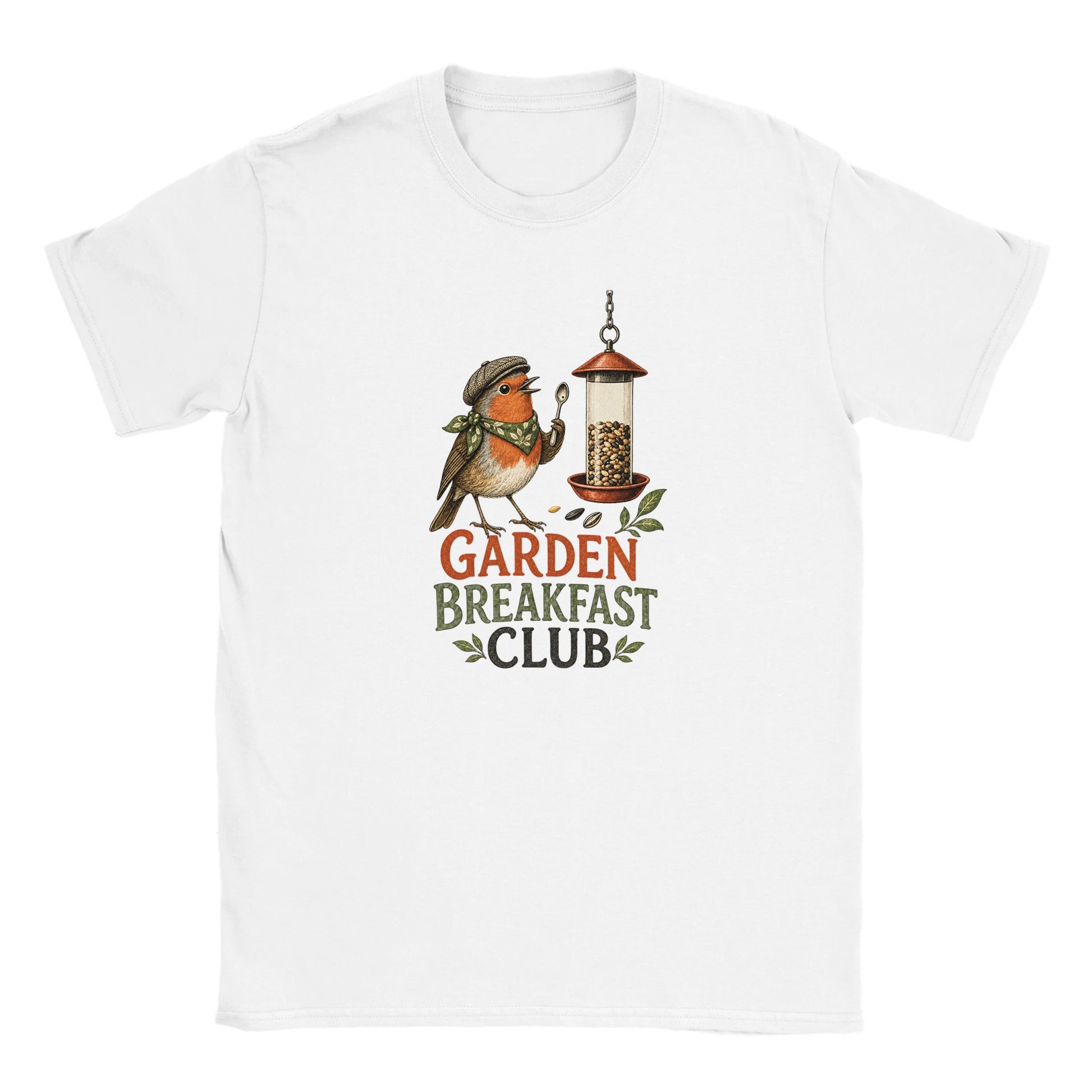 Garden Breakfast Club Robin Graphic Kids' T-shirt — product view 2