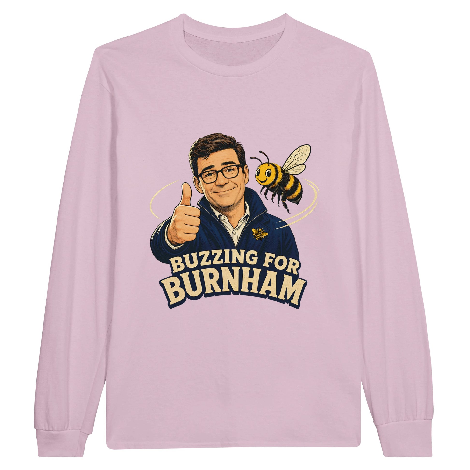 Buzzing for Burnham Long-Sleeve T-shirt — product view 5