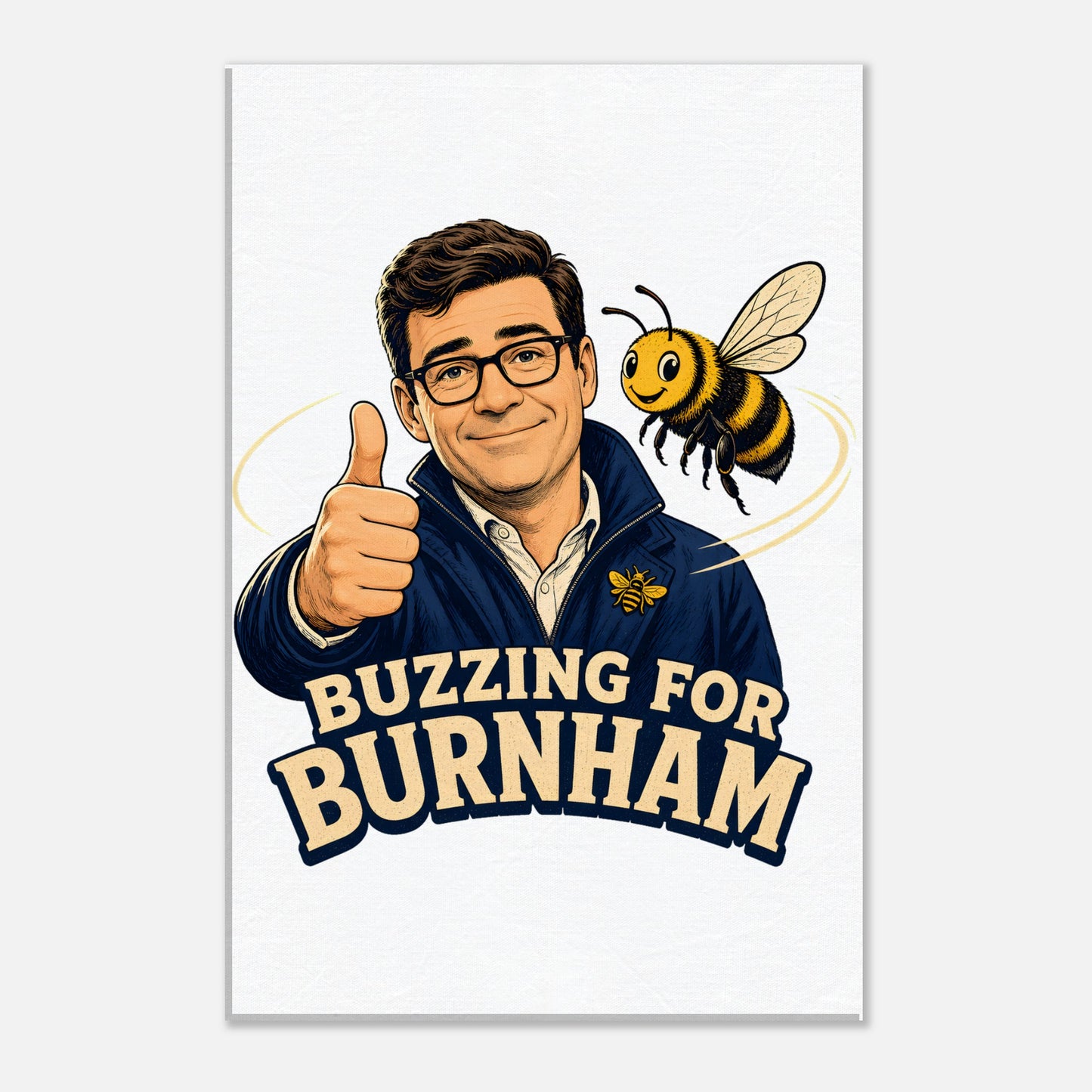 Buzzing for Burnham Canvas — product view 2