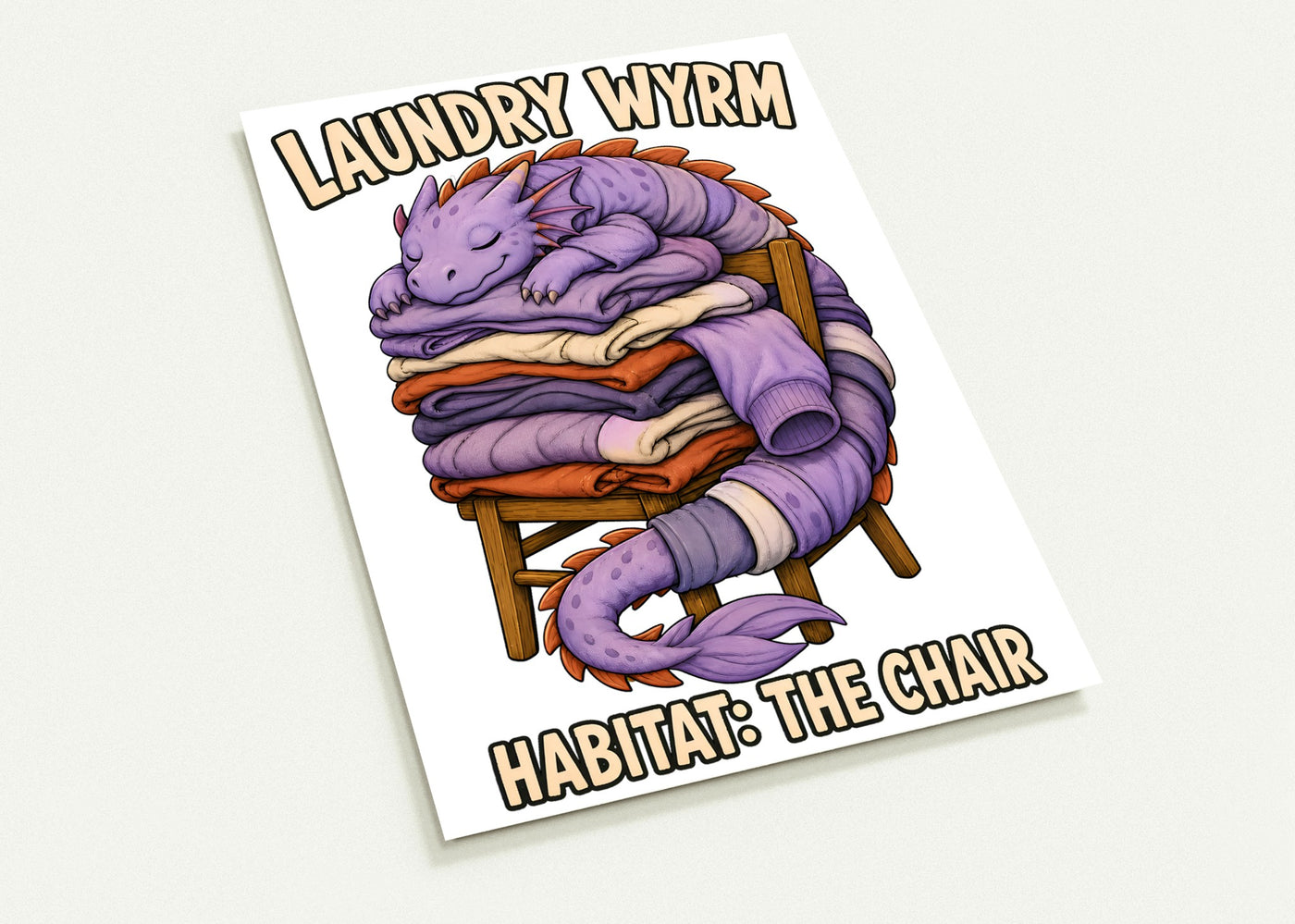 Laundry Wyrm – Habitat: The Chair Postcard Pack