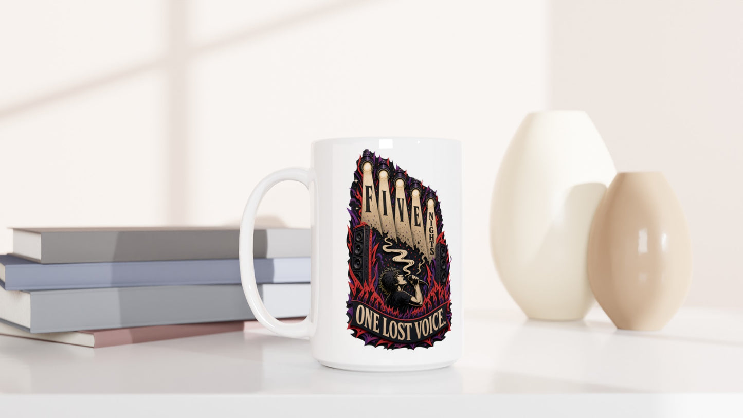 Five Nights, One Lost Voice Large Mug — product view 6