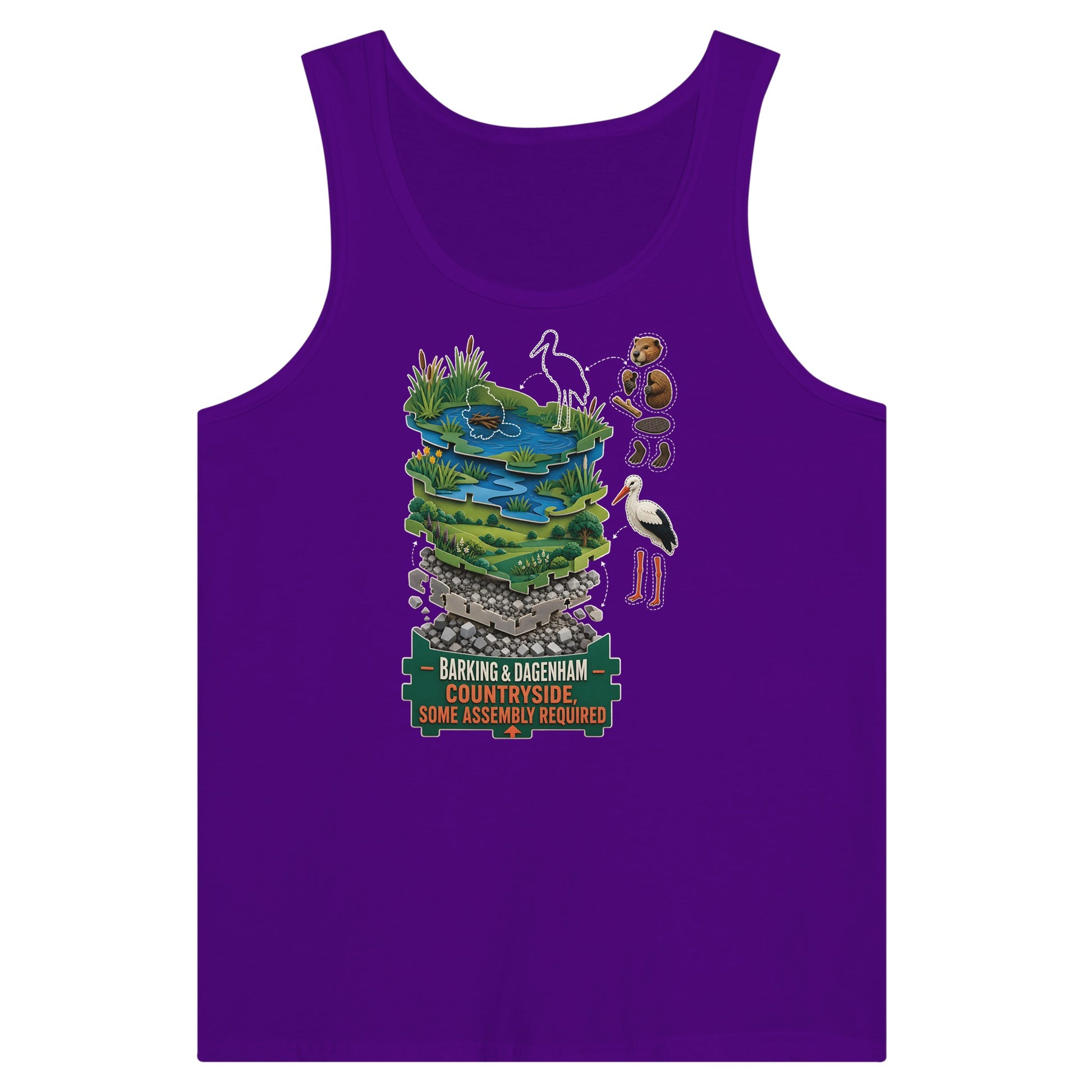Barking & Dagenham Countryside Premium Unisex Tank Top — product view 6