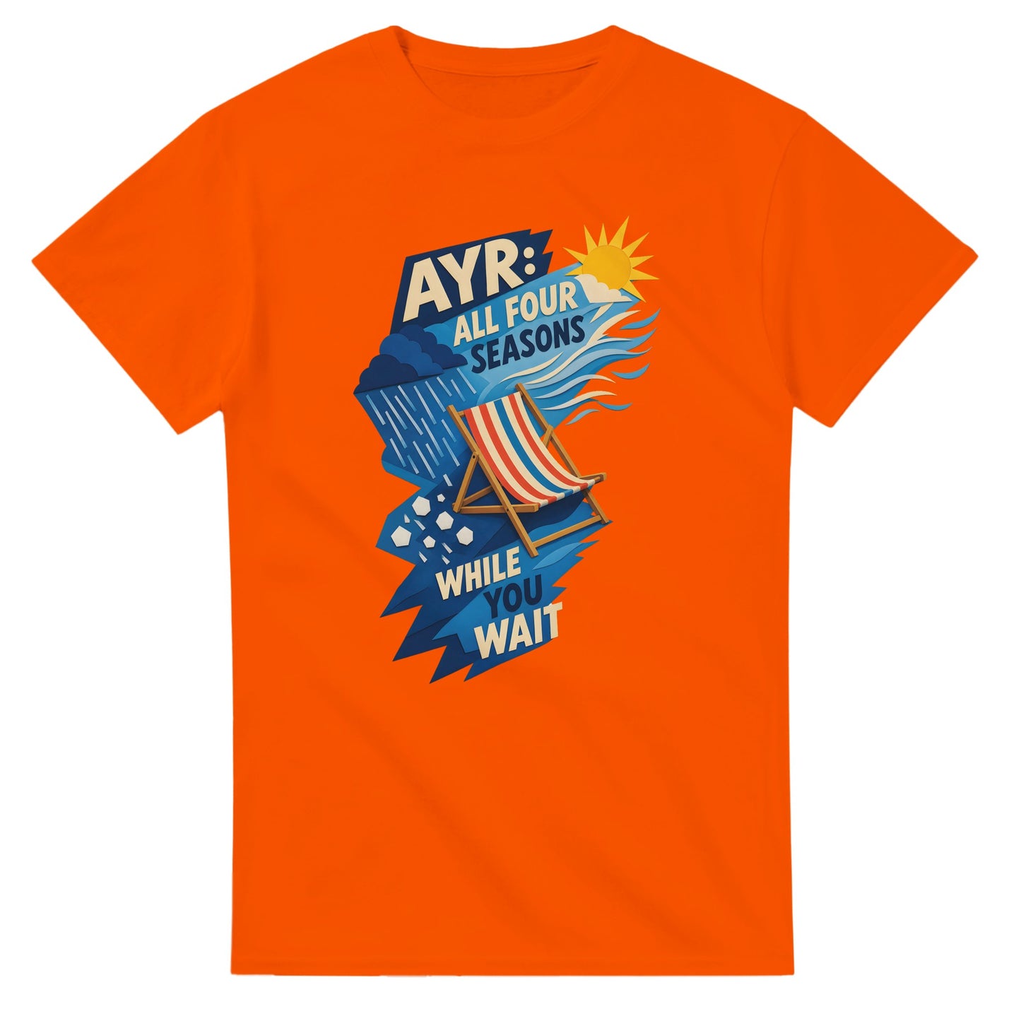 Ayr: All Four Seasons While You Wait T-shirt — product view 7