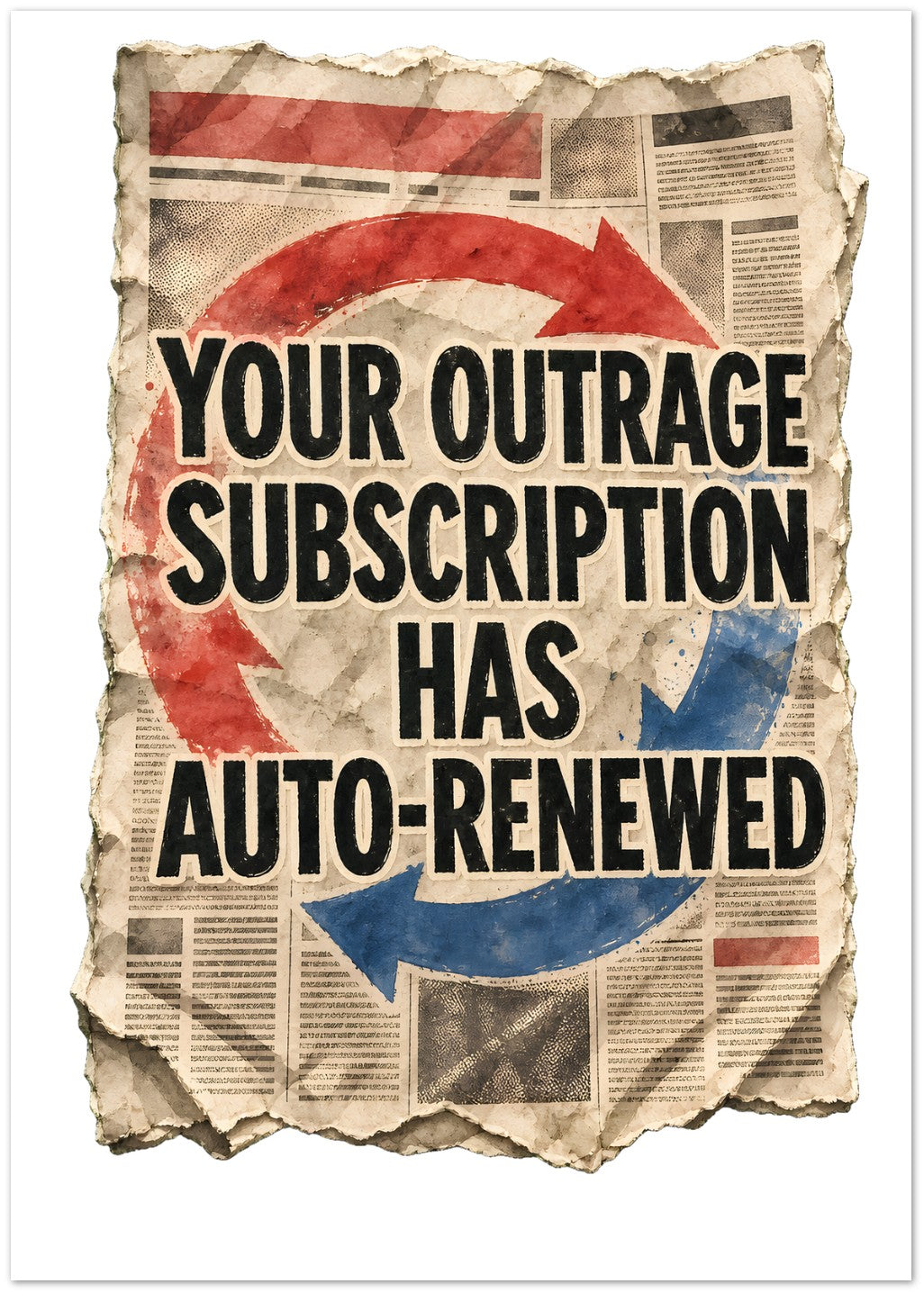 Your Outrage Subscription Has Auto-Renewed Greeting Card Pack — product view 1