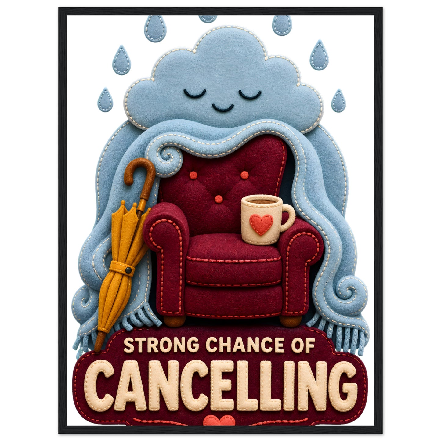 Strong Chance of Cancelling Framed Wall Art — product view 4