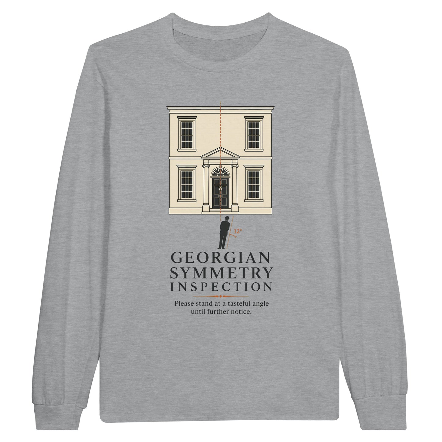 Georgian Symmetry Inspection — Bath Long-Sleeve T-shirt — product view 10
