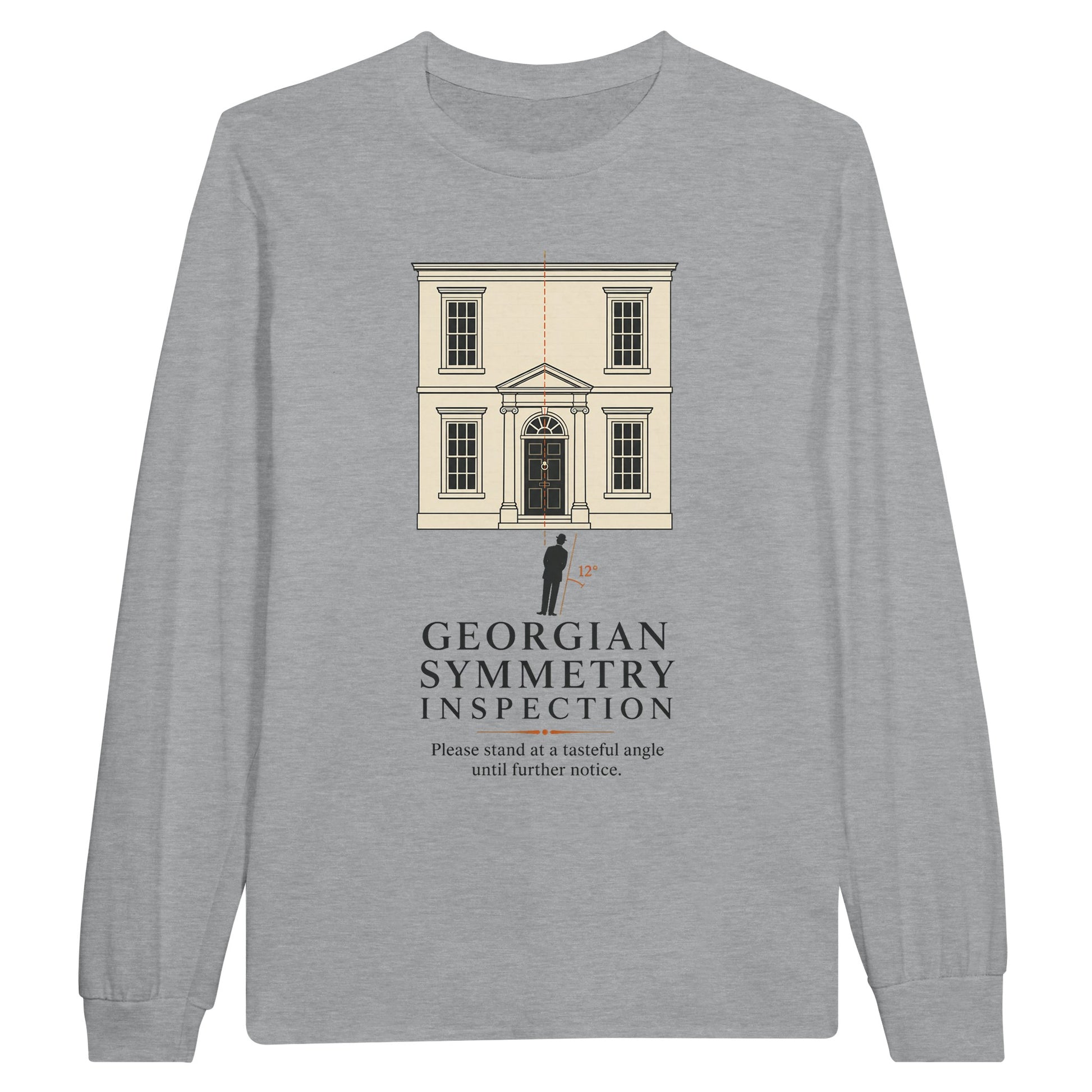 Georgian Symmetry Inspection — Bath Long-Sleeve T-shirt — product view 10