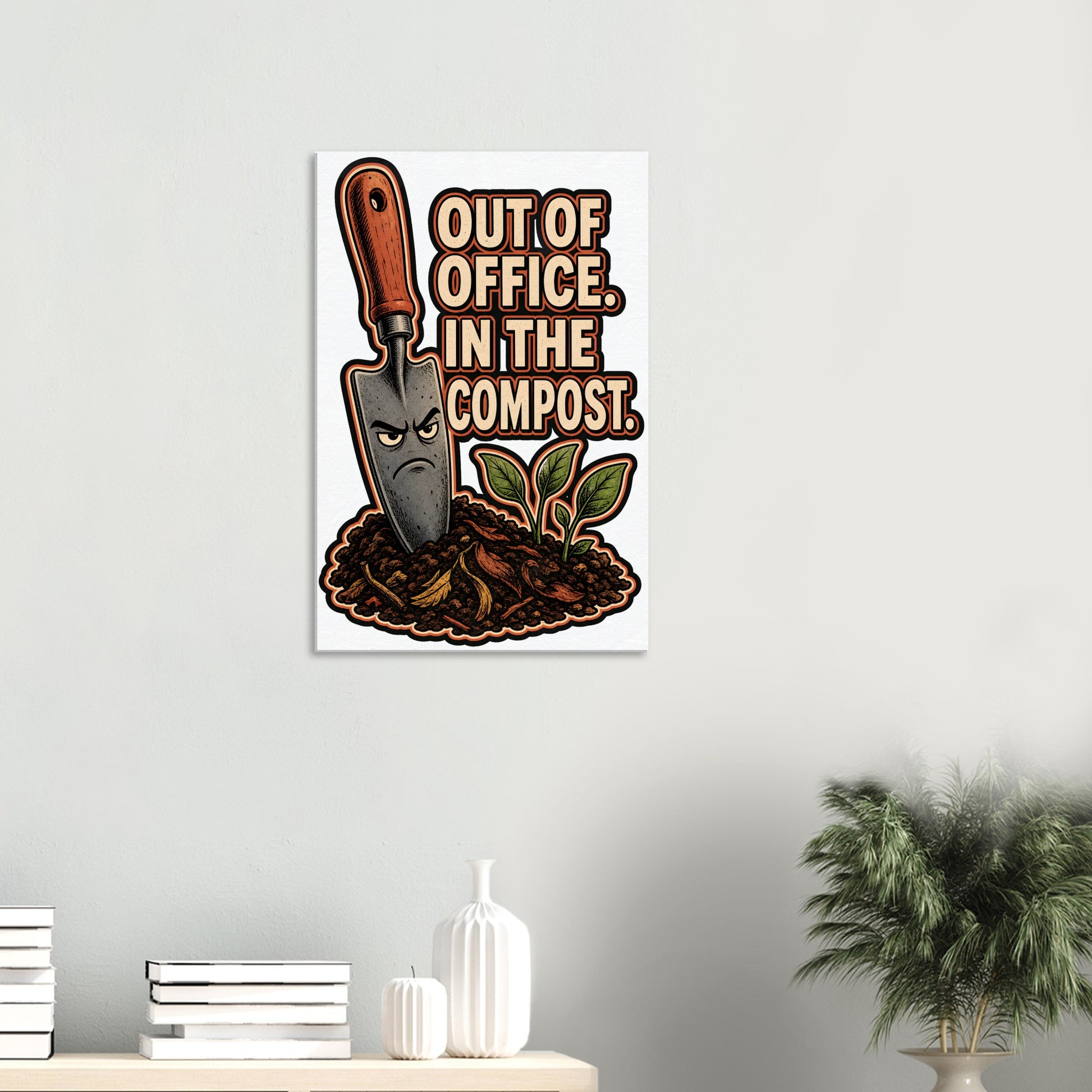 Out of Office, In the Compost Canvas — product view 4