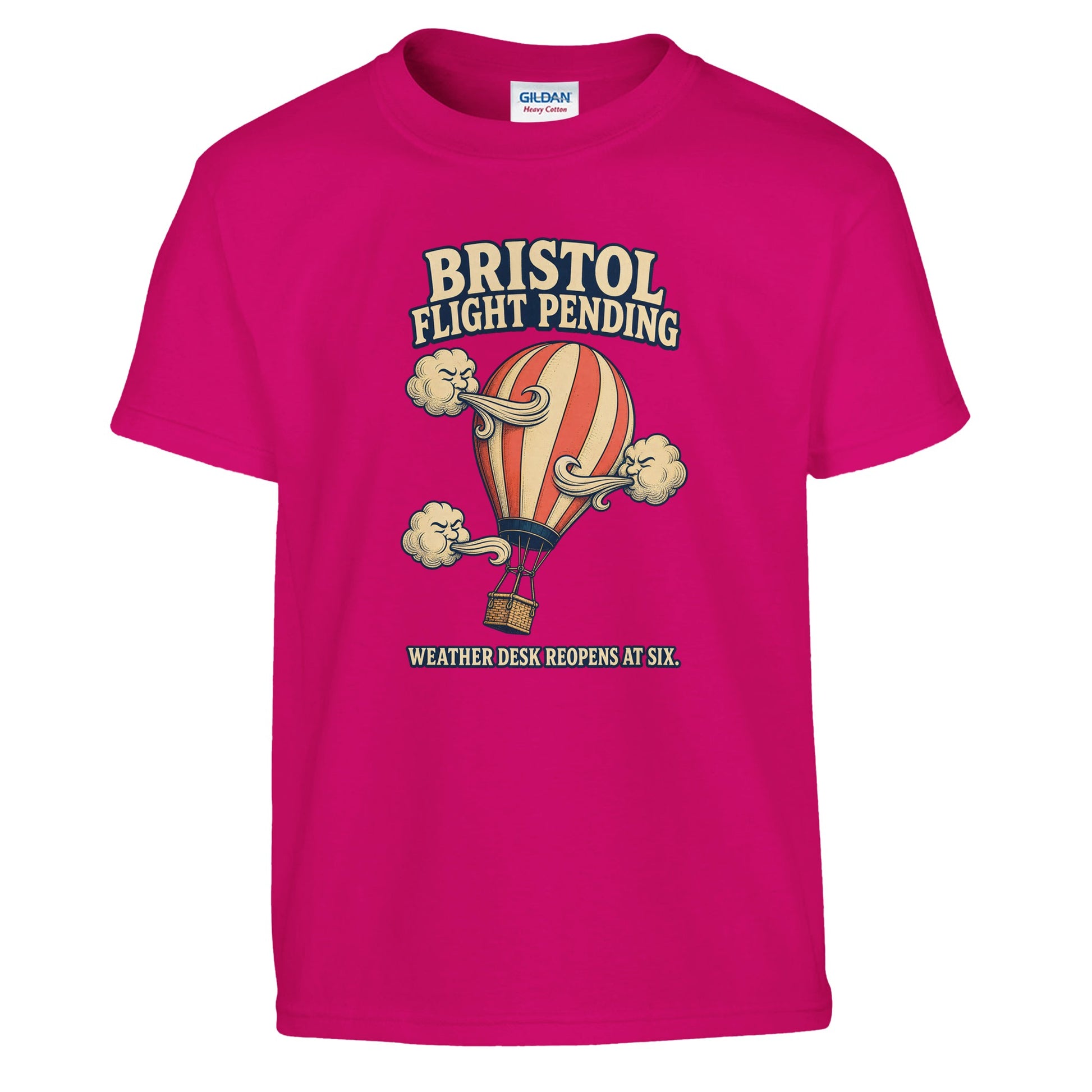 Bristol Flight Pending – Weather Desk Kids' T-shirt — product view 11