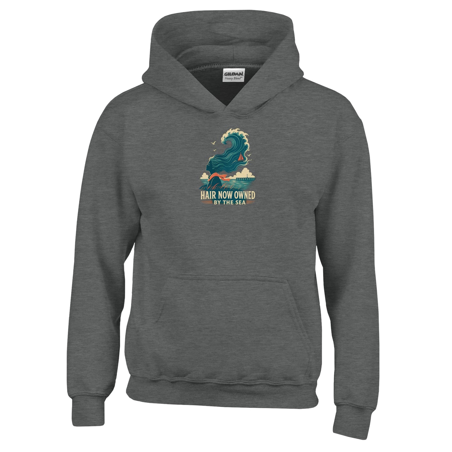 Hair Now Owned by the Sea Kids' Hoodie — product view 2