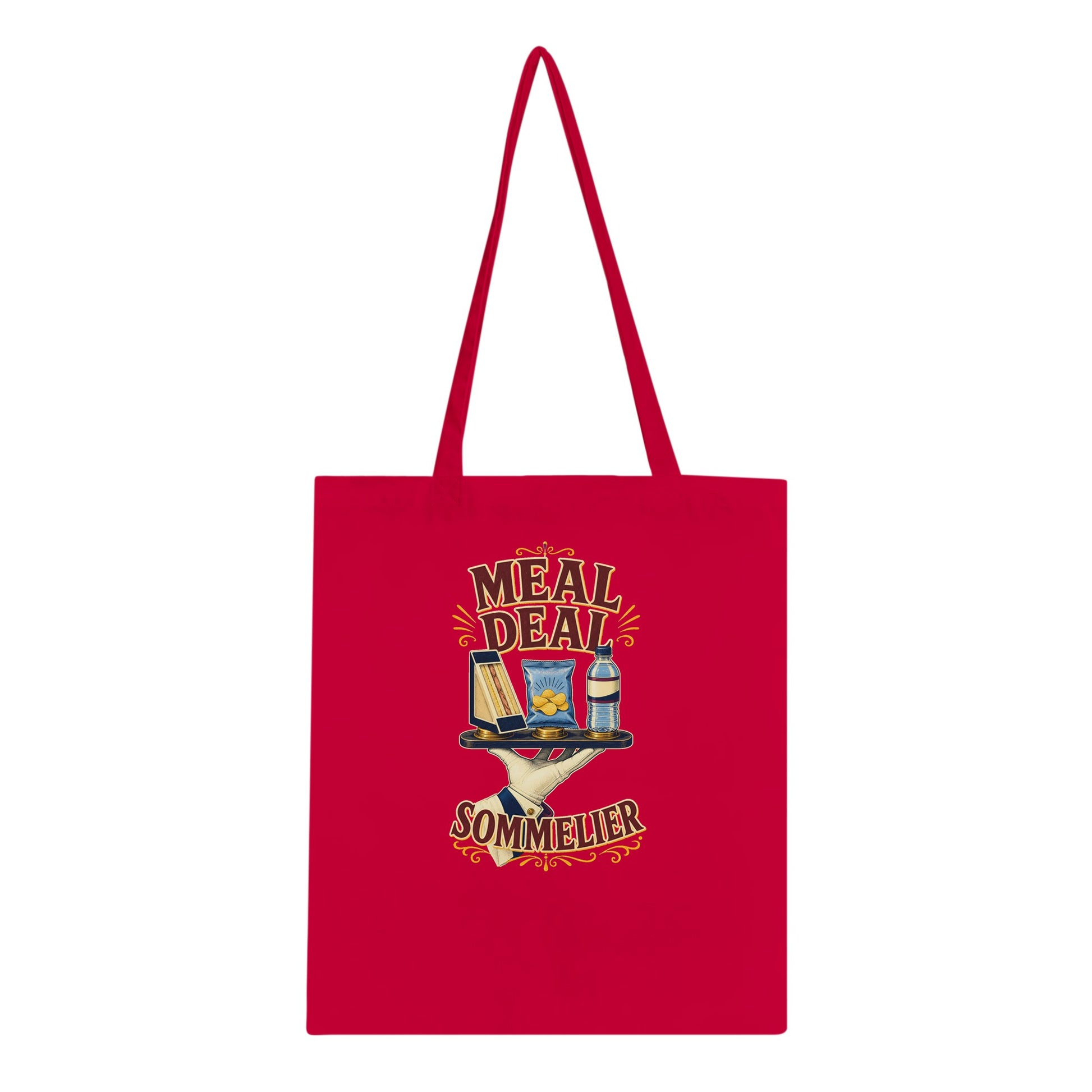 Meal Deal Sommelier British Lunch Design Tote Bag — product view 5