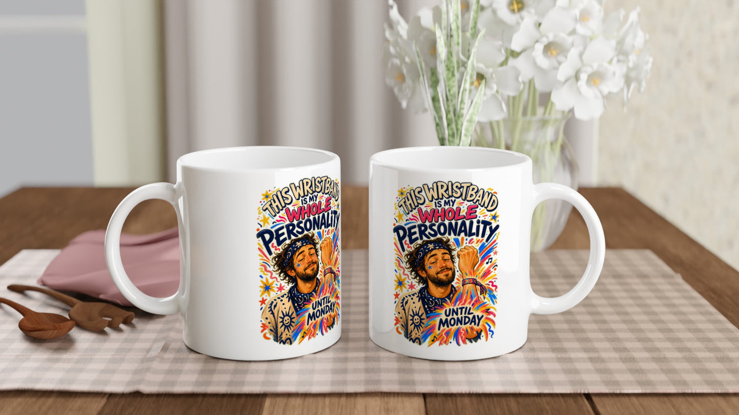 This Wristband Is My Whole Personality Until Monday Mug — product view 4