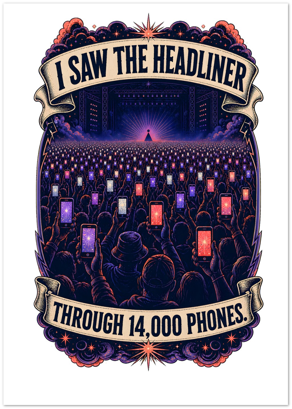 The Headliner Through 14,000 Phones Greeting Card Pack