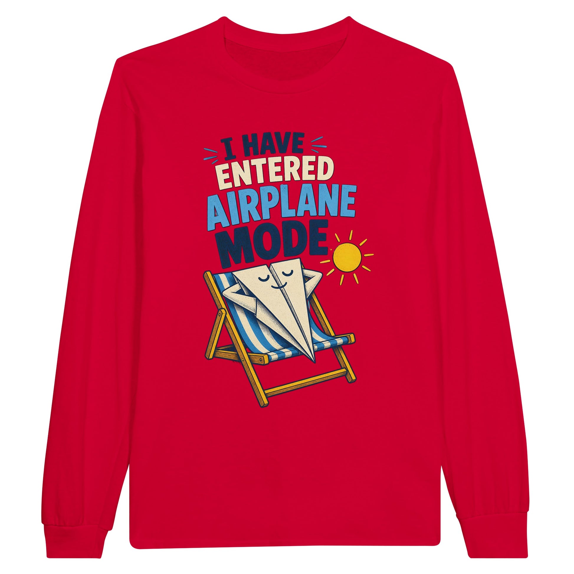 I Have Entered Airplane Mode Graphic Long-Sleeve T-shirt — product view 9