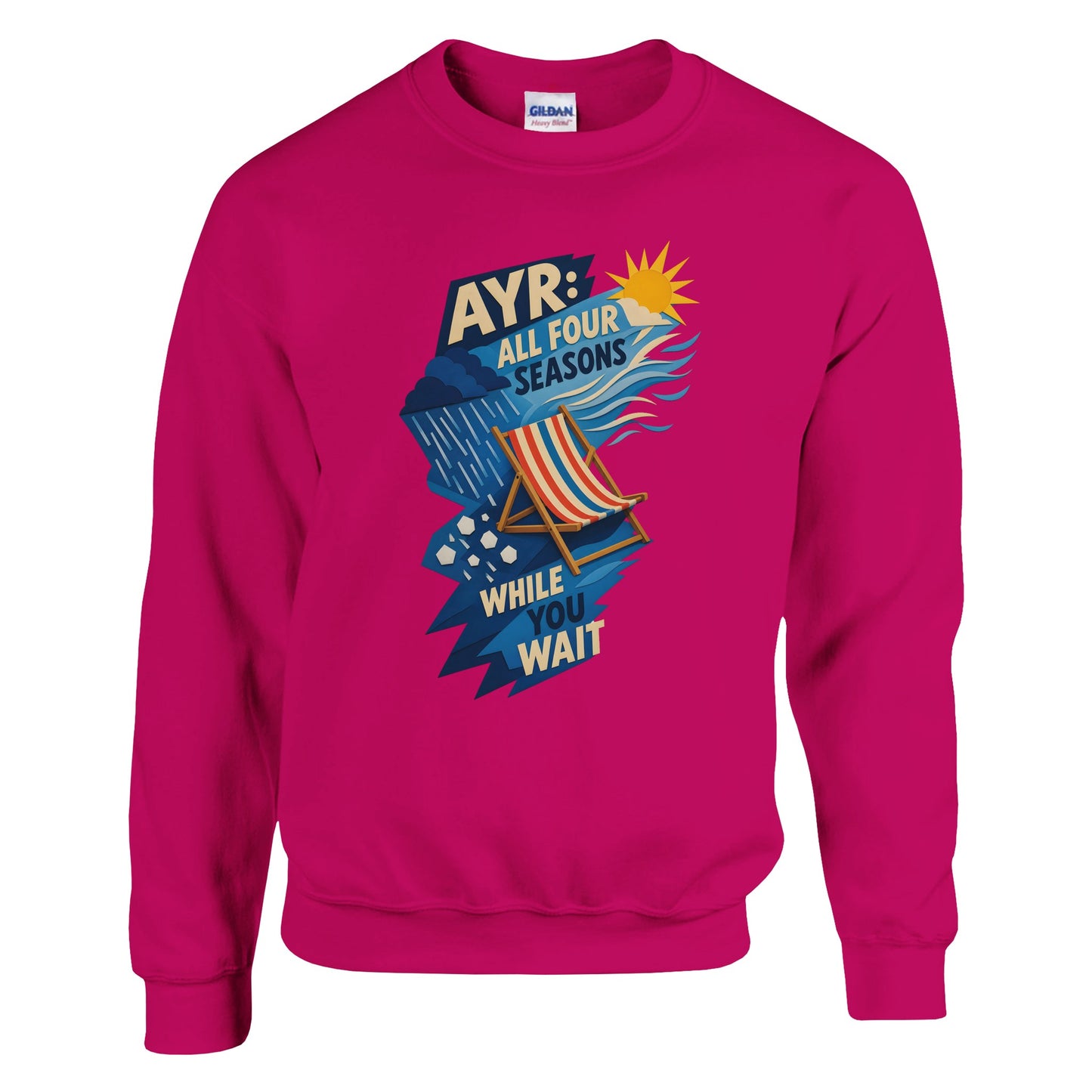 Ayr: All Four Seasons While You Wait Sweatshirt — product view 3