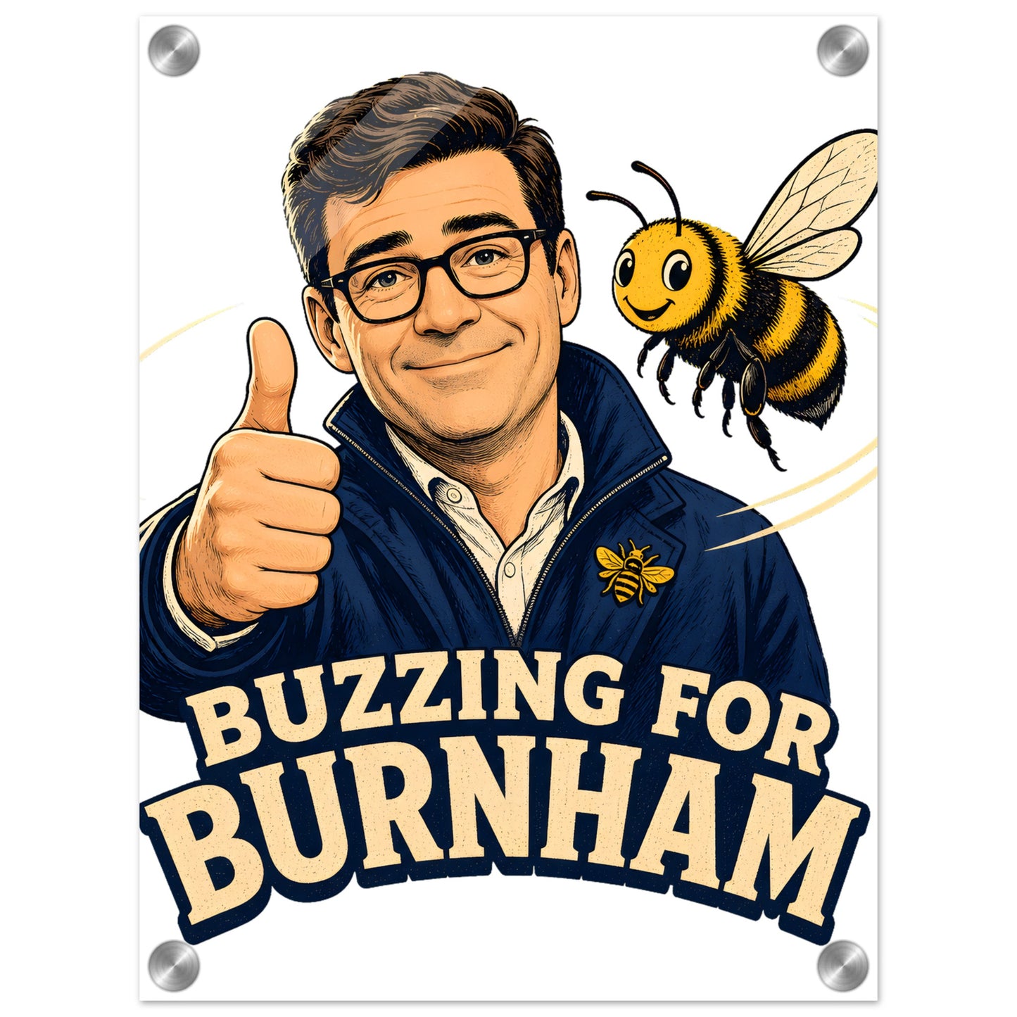 Buzzing for Burnham Acrylic Print — product view 1