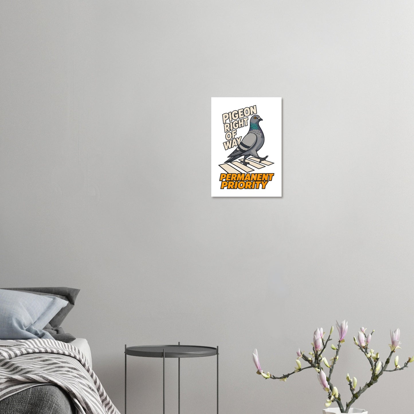 Pigeon Right of Way Poster — product view 7