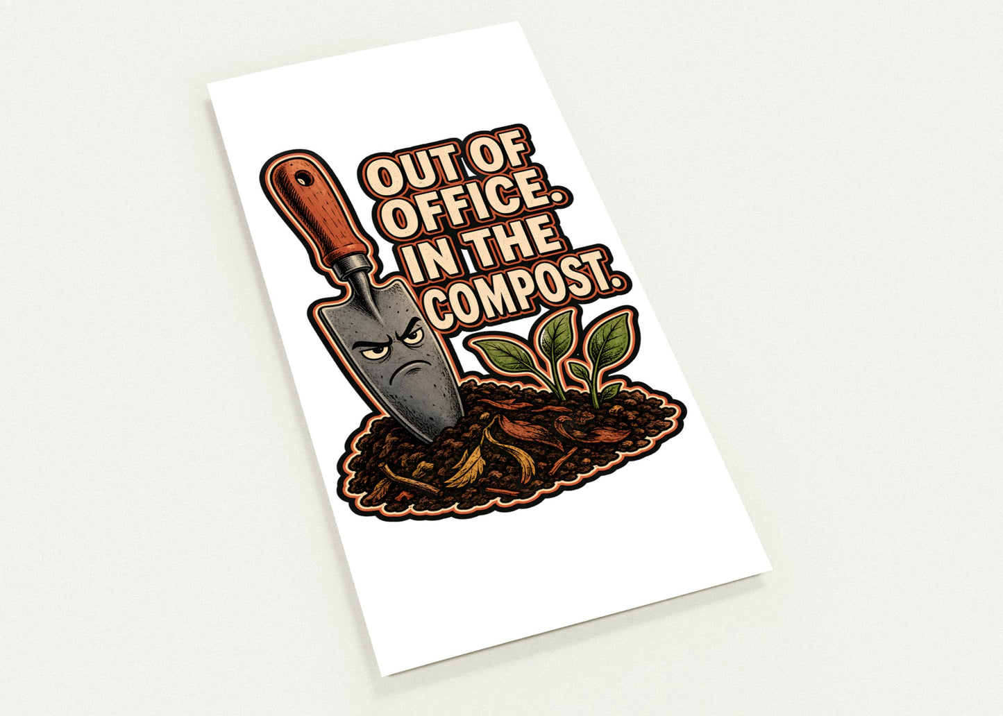Out of Office, In the Compost Postcard Pack — product view 1