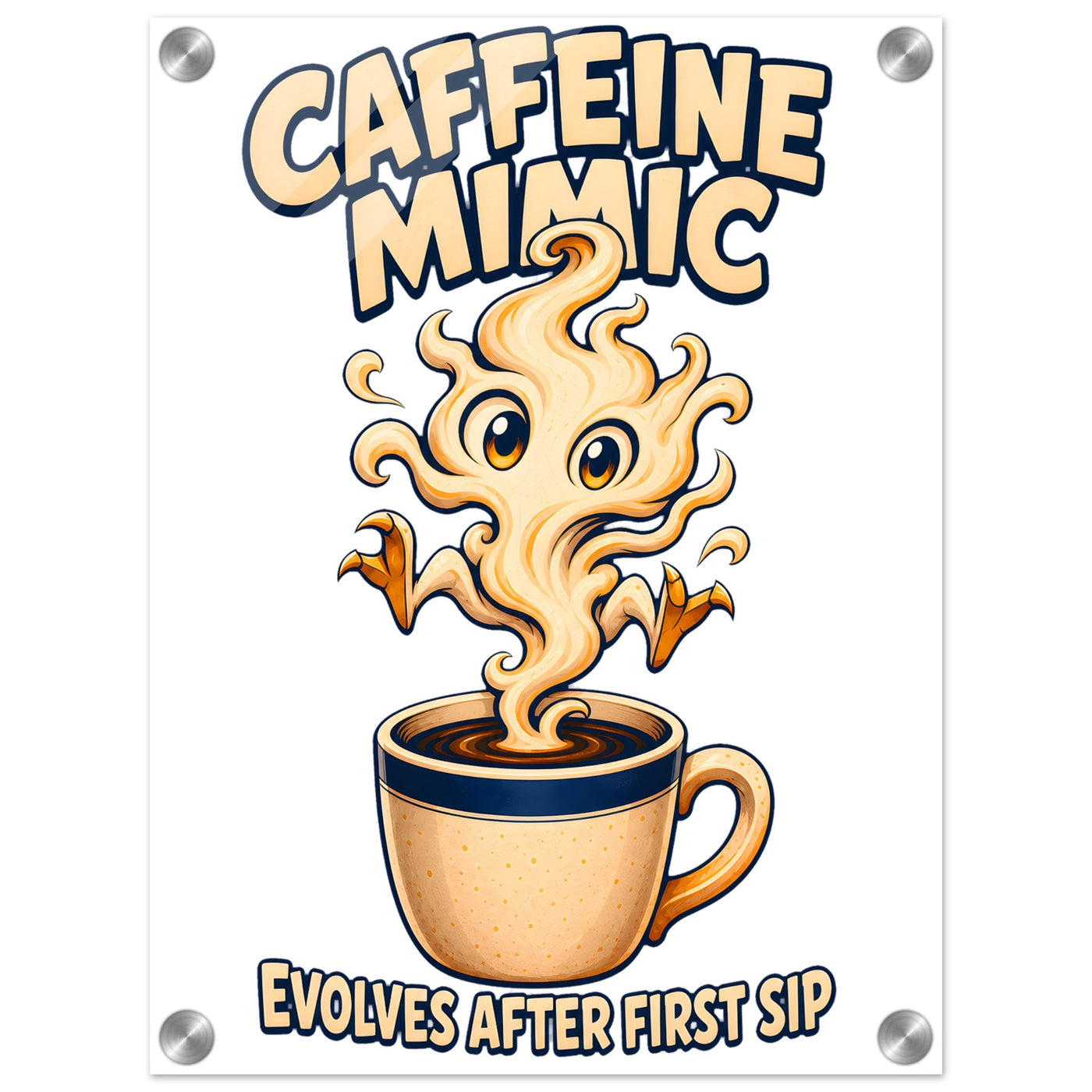 Caffeine Mimic – Evolves After First Sip Acrylic Print