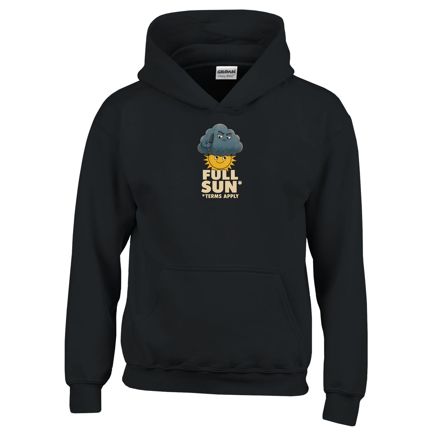 Full Sun, Terms Apply Weather Graphic Kids' Hoodie — product view 3