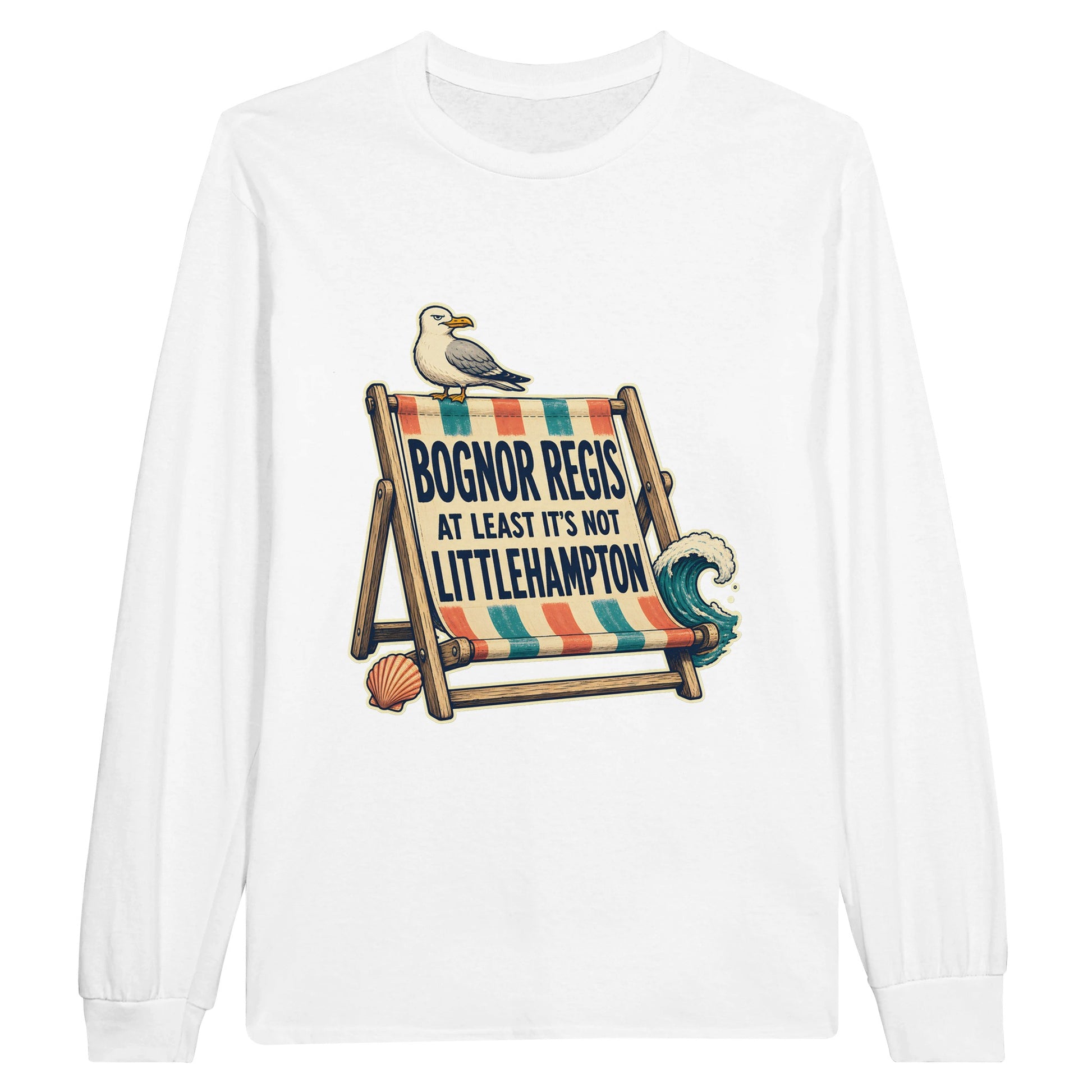Bognor Regis — At Least It's Not Littlehampton Long-Sleeve T-shirt — product view 1