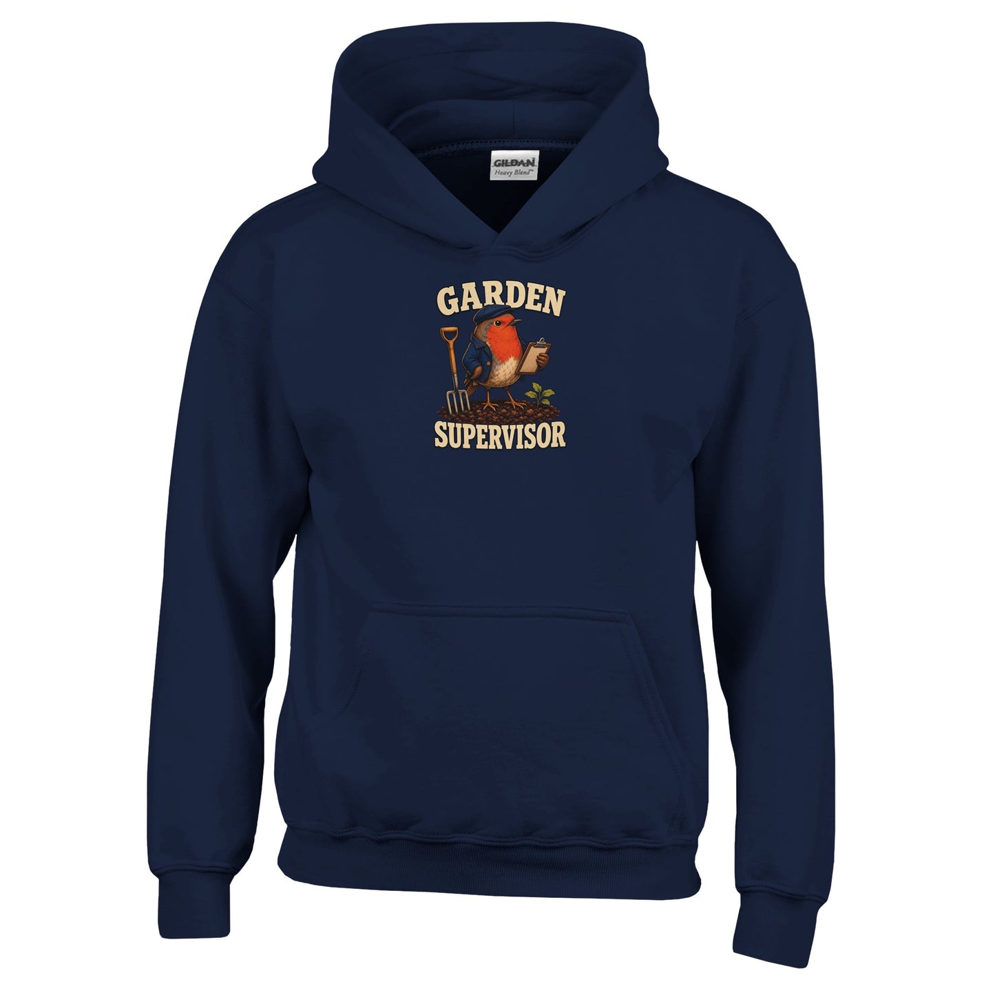 Garden Supervisor Robin Kids' Hoodie — product view 7