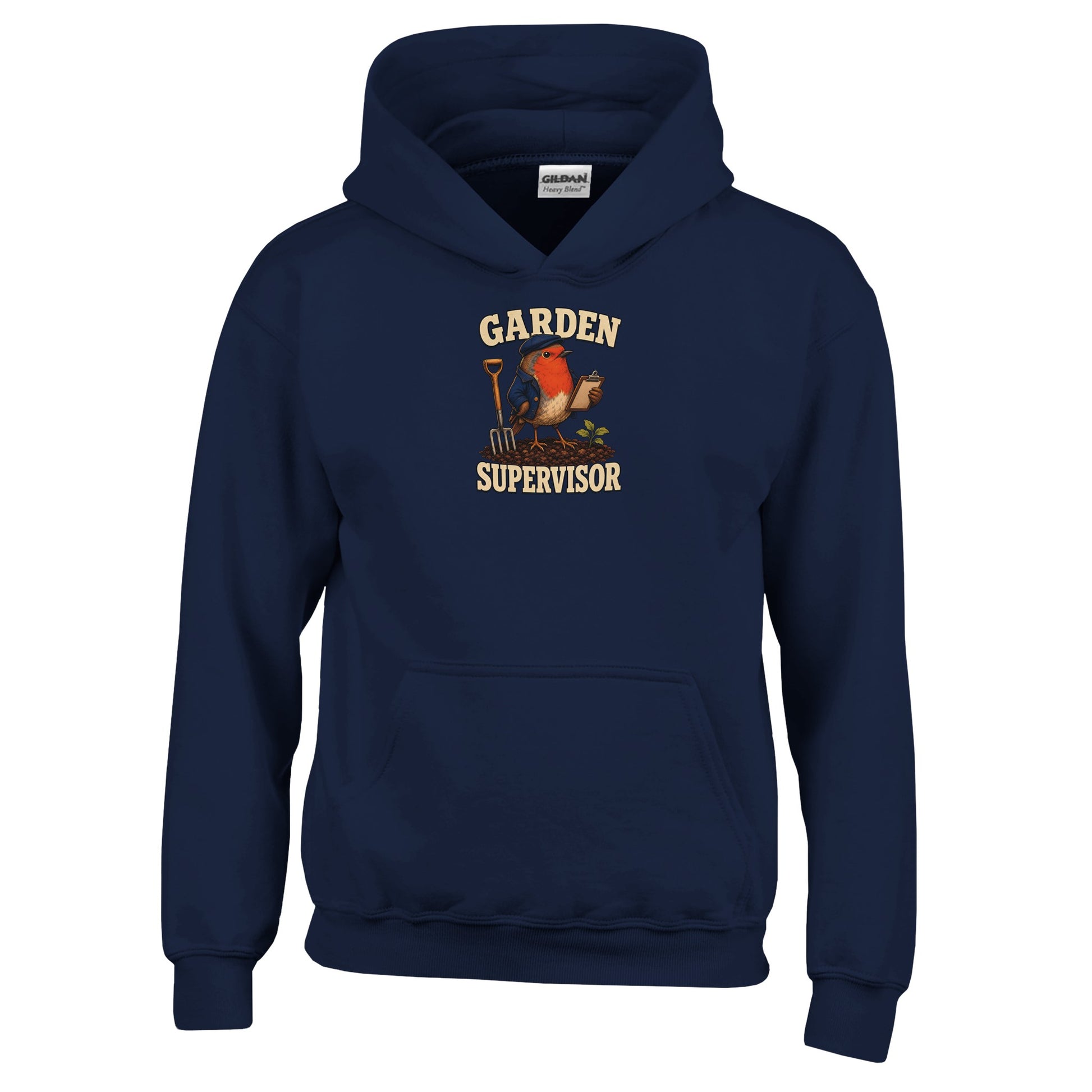 Garden Supervisor Robin Kids' Hoodie — product view 7