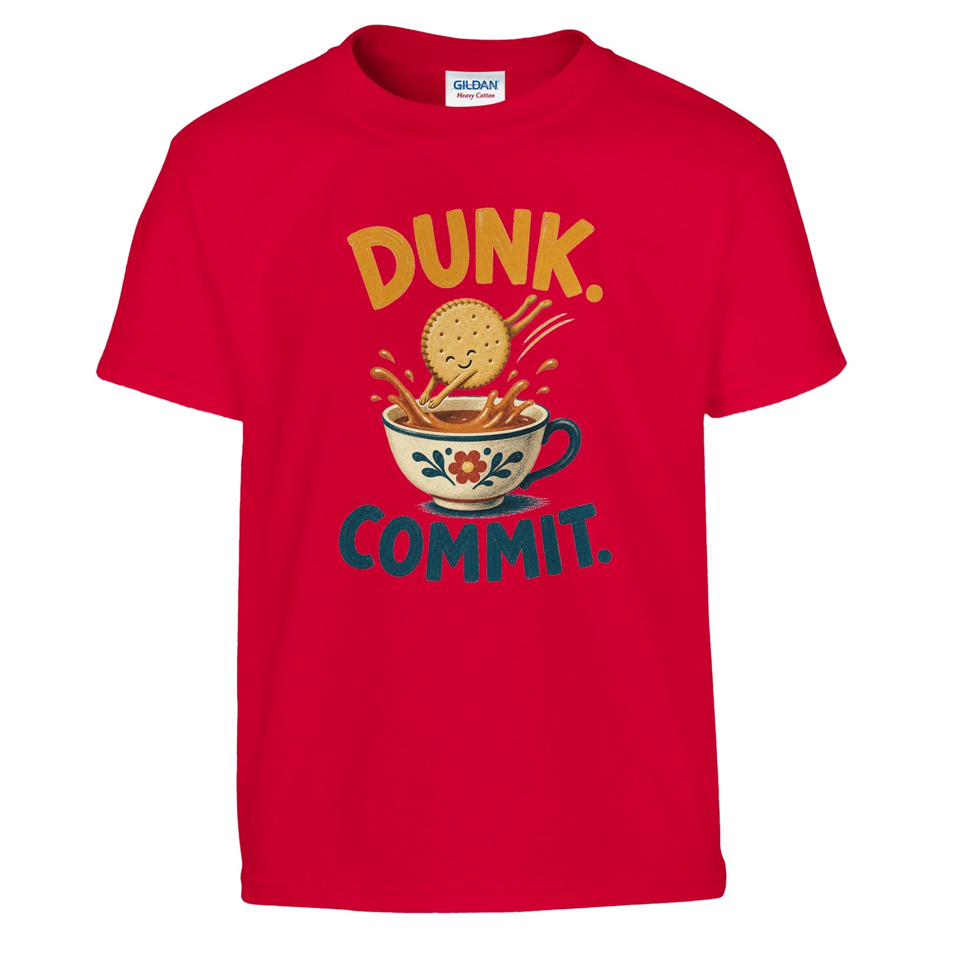 Dunk. Commit. Tea Biscuit Graphic Kids' T-shirt — product view 5