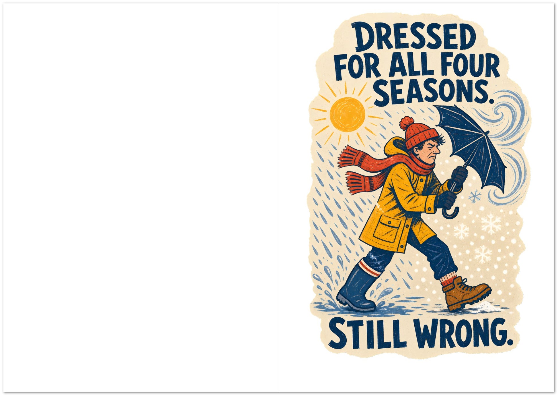 Dressed for All Four Seasons. Still Wrong. Greeting Card Pack — product view 5