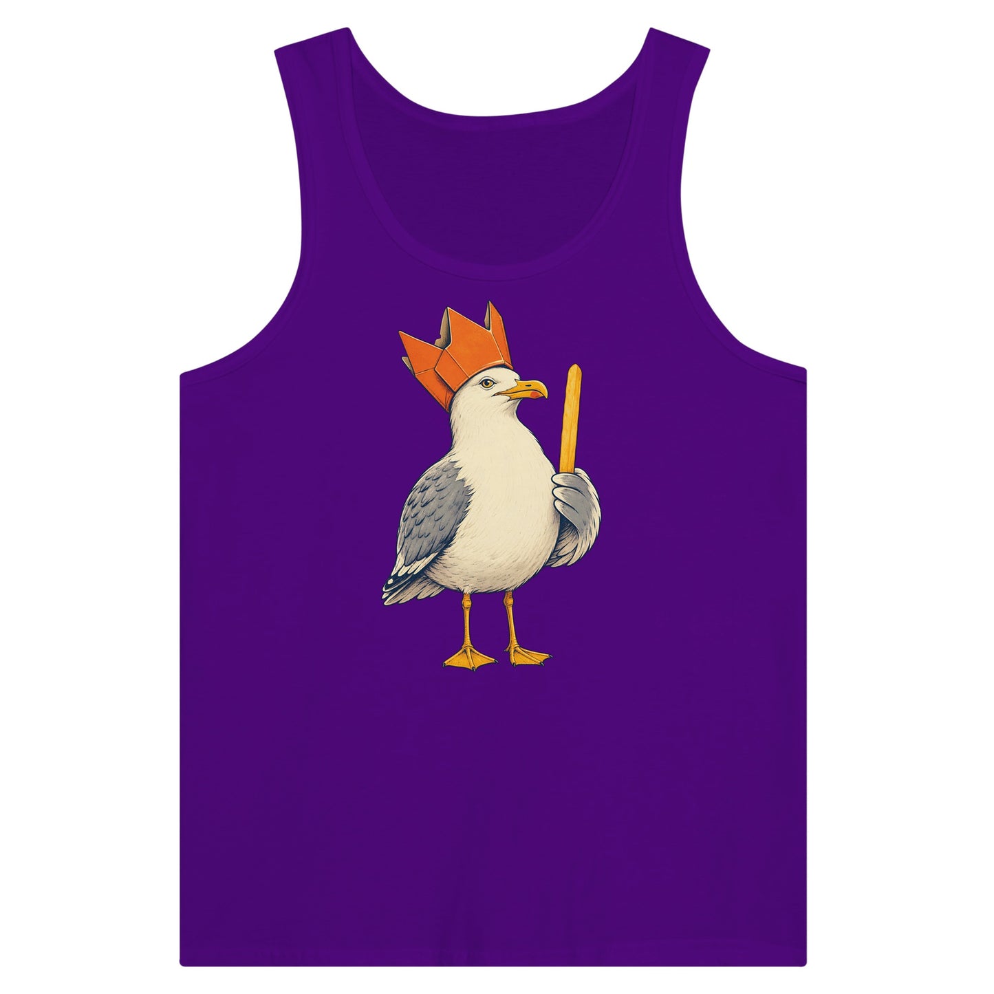 The Chip Crown Gull Premium Unisex Tank Top — product view 6