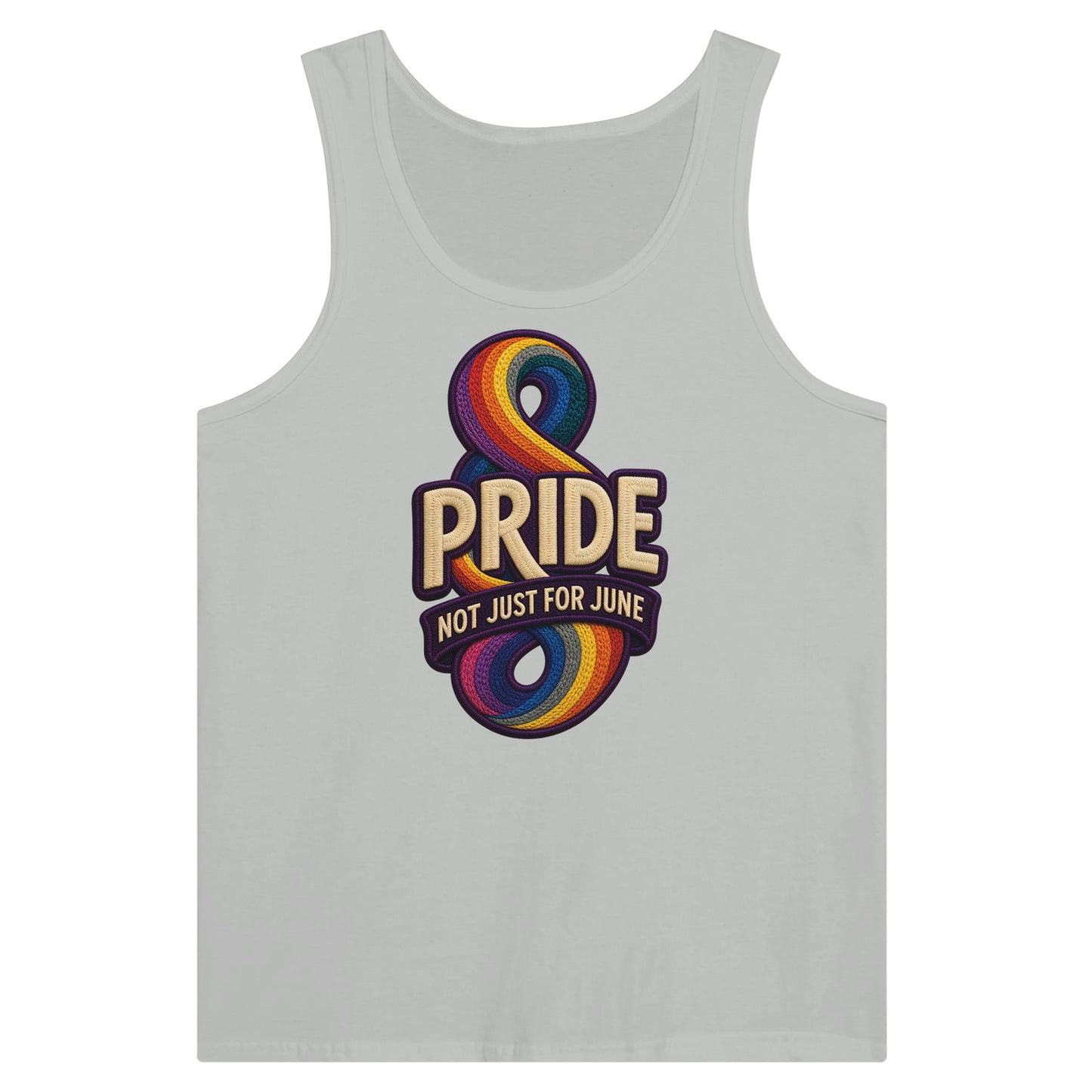 Pride: Not Just for June Premium Unisex Tank Top — product view 5