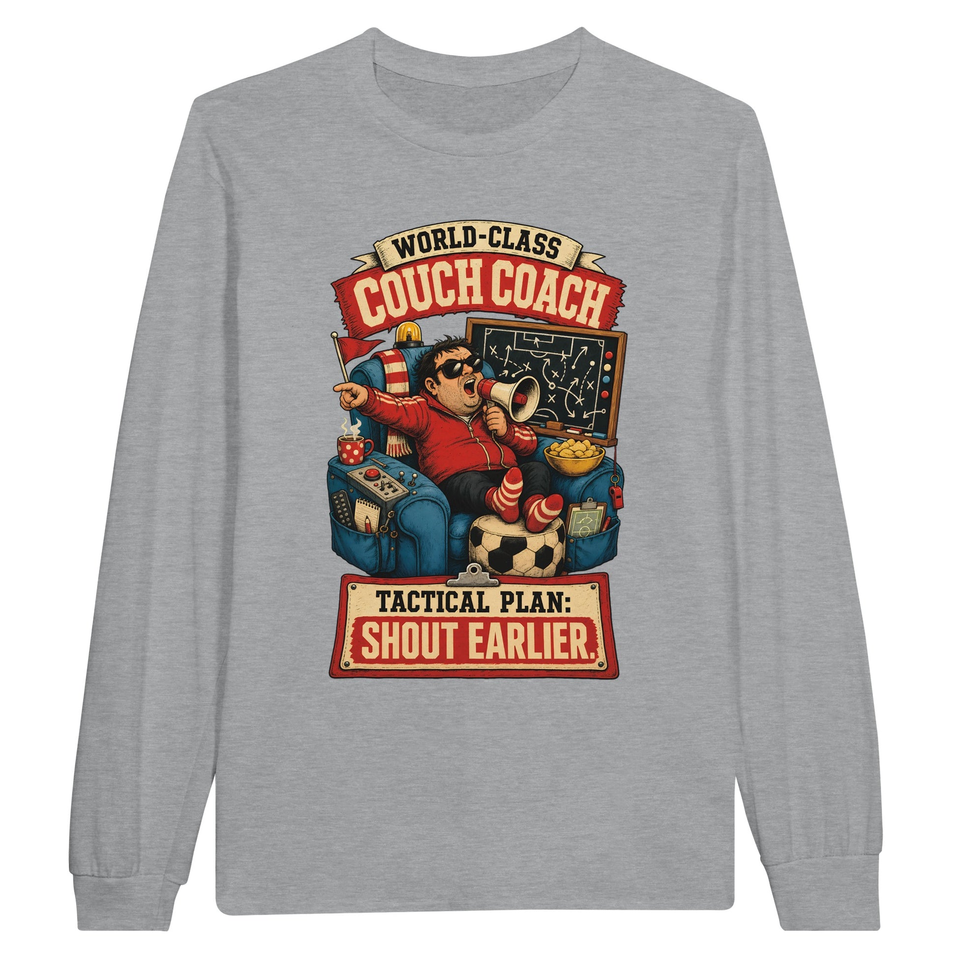 World-Class Couch Coach Long-Sleeve T-shirt — product view 10