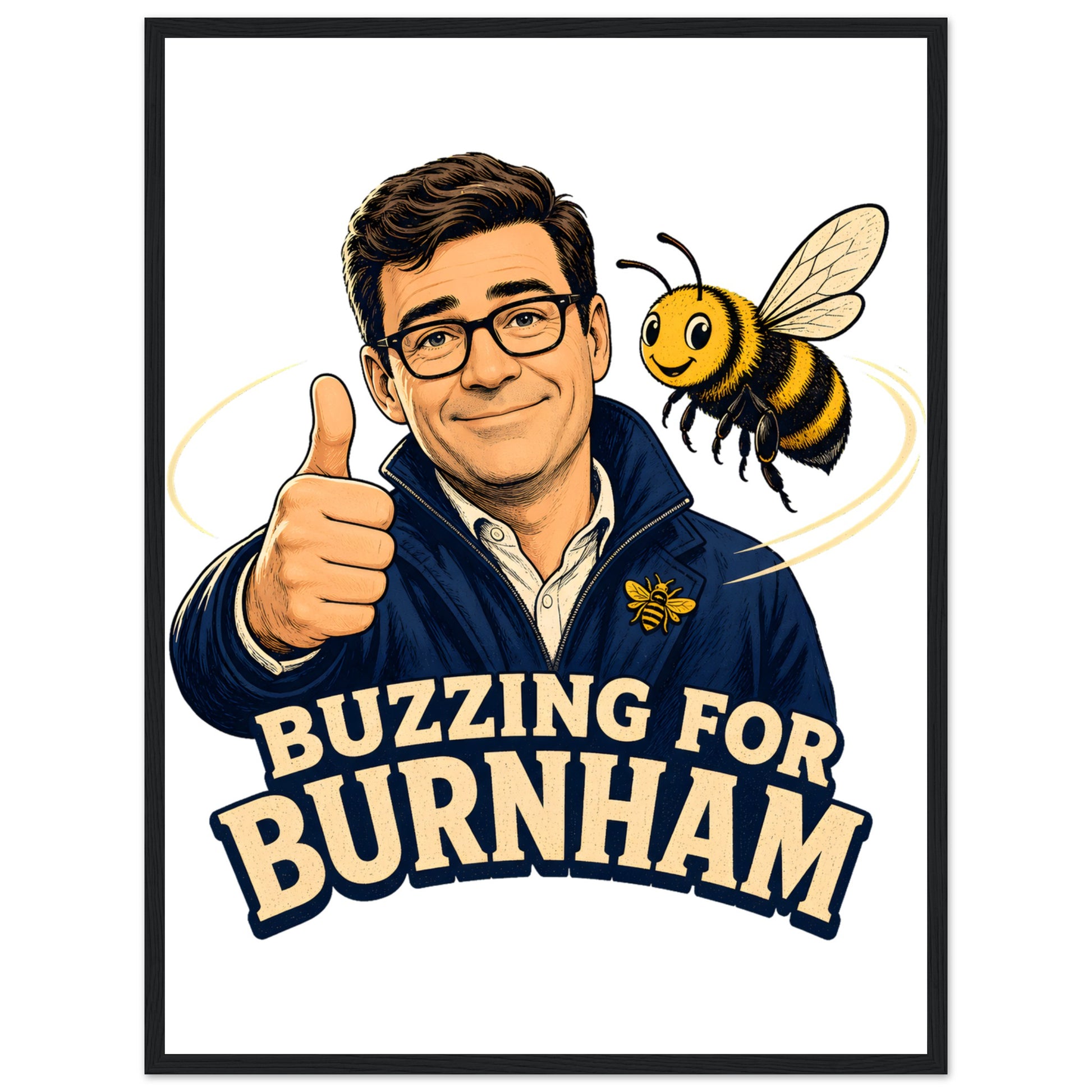 Buzzing for Burnham Framed Wall Art — product view 4