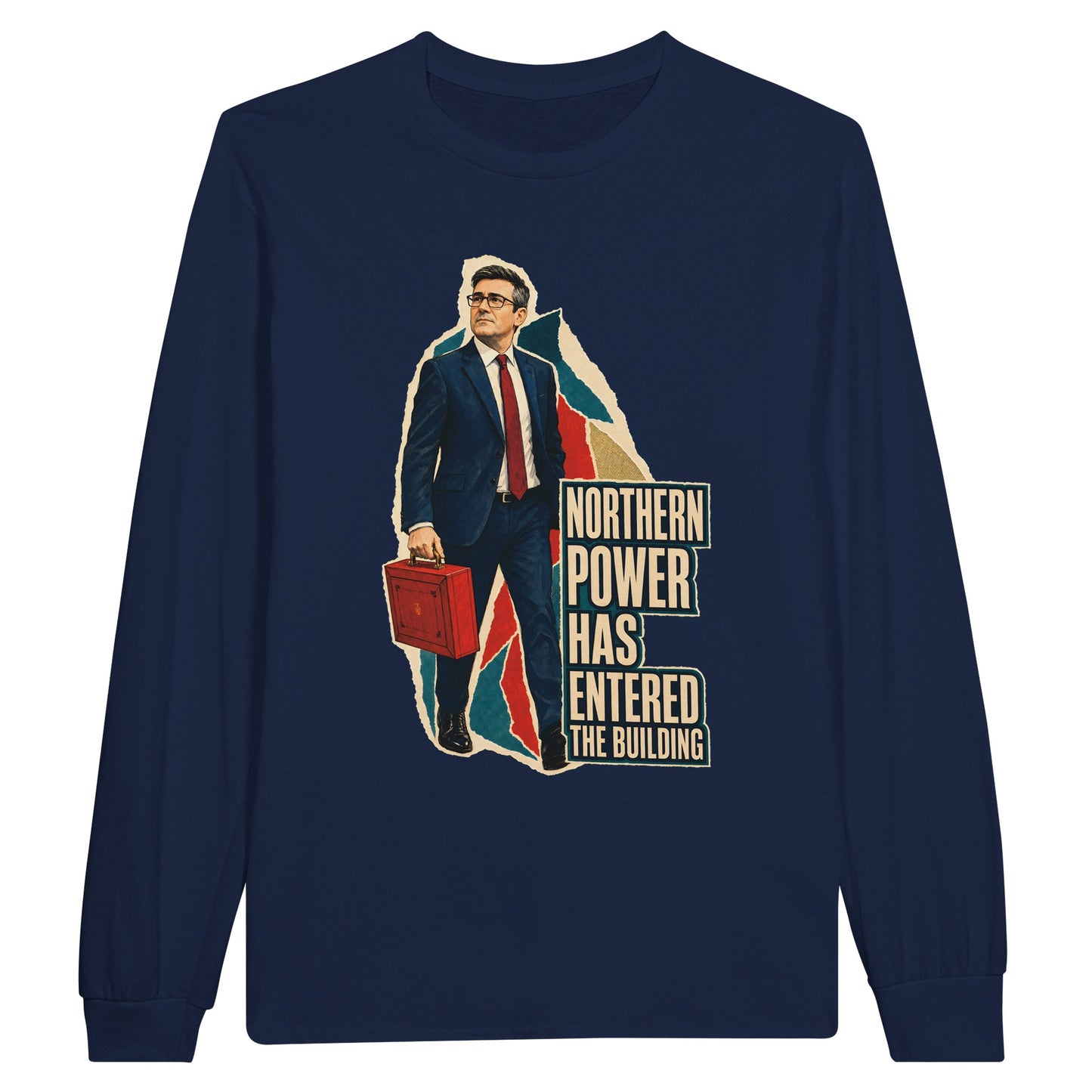Northern Power Has Entered the Building Tote Bag Long-Sleeve T-shirt — product view 11
