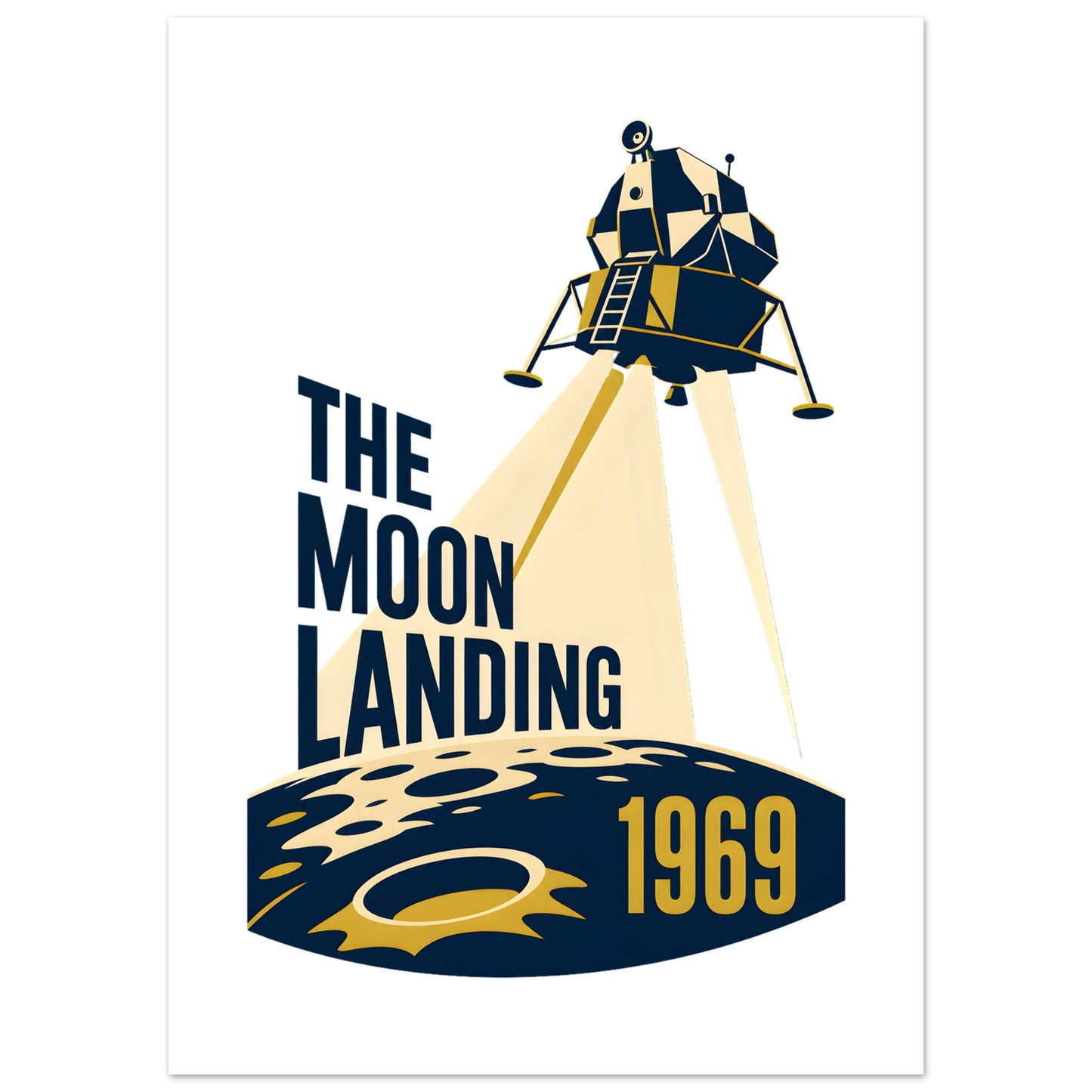 The Moon Landing — 1969 Poster — product view 4
