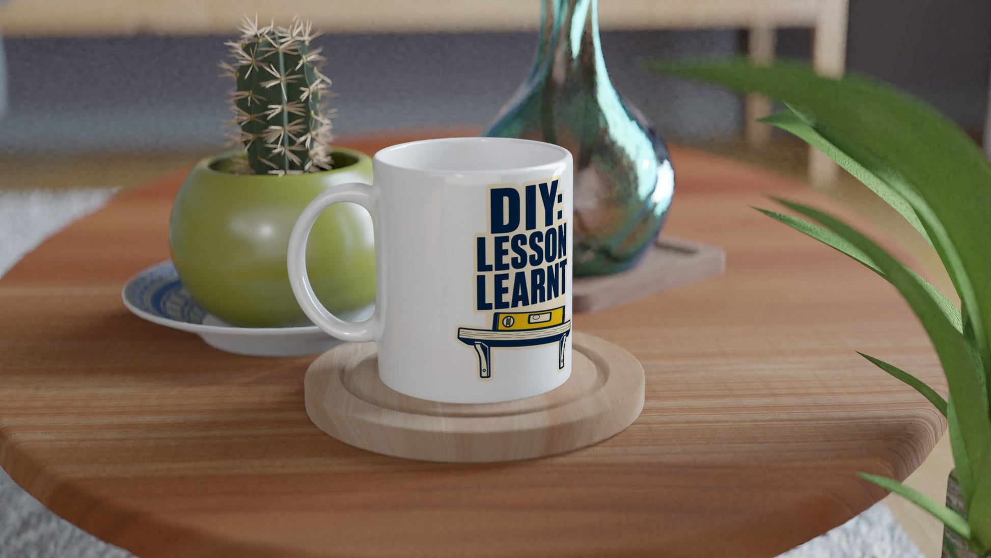 DIY: Lesson Learnt Wonky Shelf Graphic Mug — product view 3