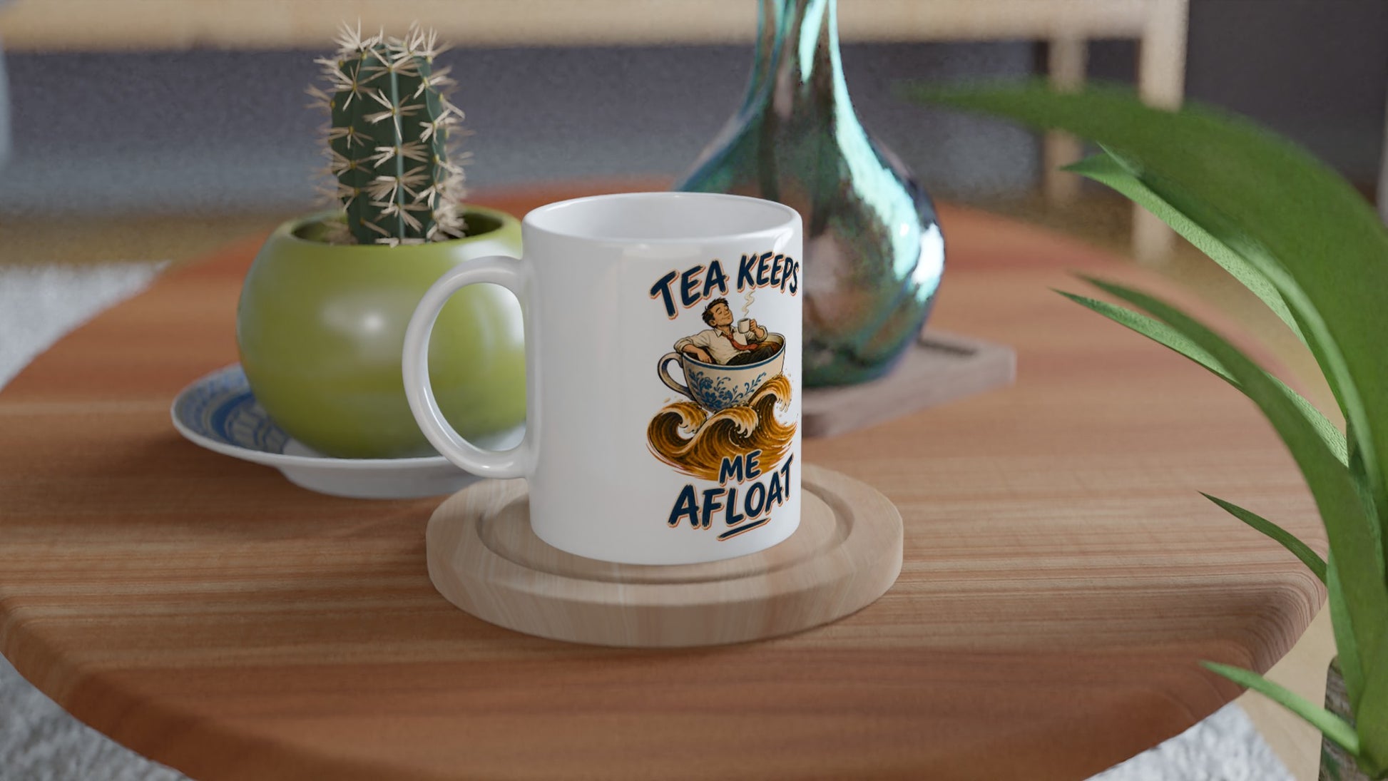 Tea Keeps Me Afloat Mug — product view 3