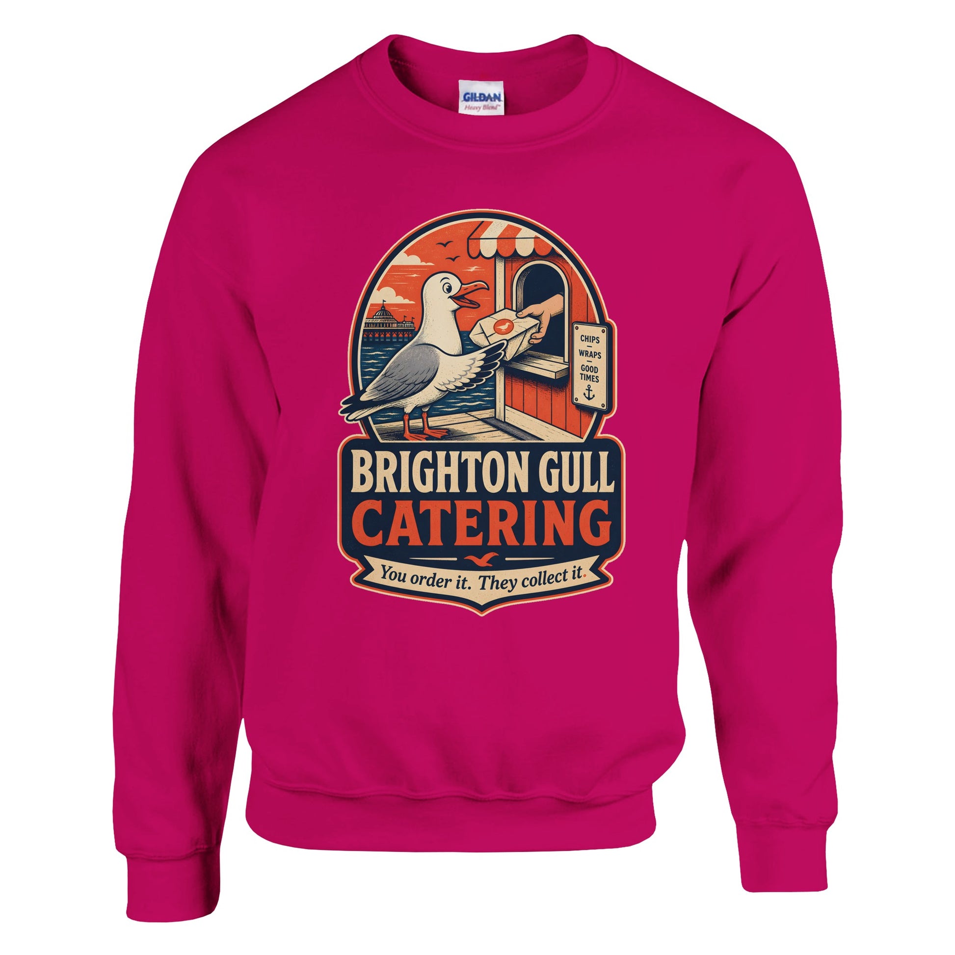 Brighton Gull Catering — Illustrated Sweatshirt — product view 2