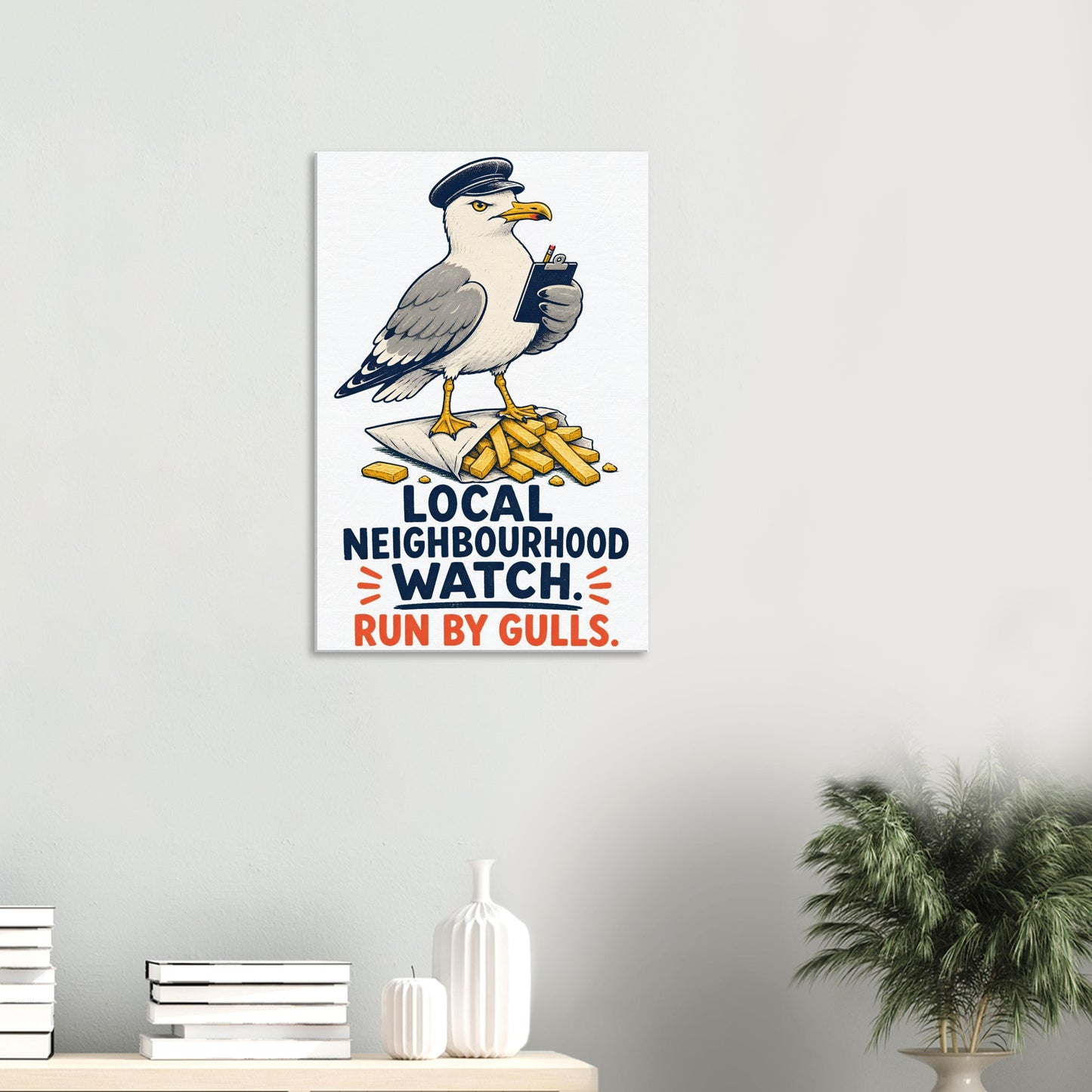 Local Neighbourhood Watch: Run by Gulls Canvas — product view 4