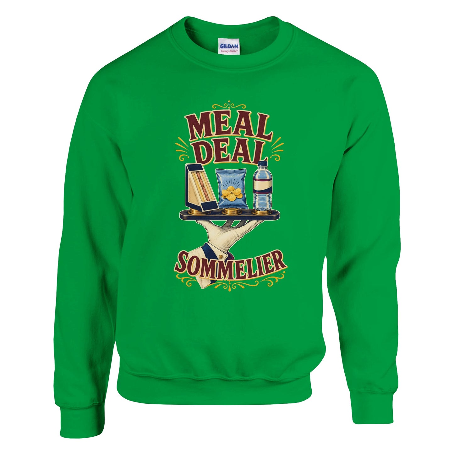 Meal Deal Sommelier British Lunch Design Sweatshirt — product view 4