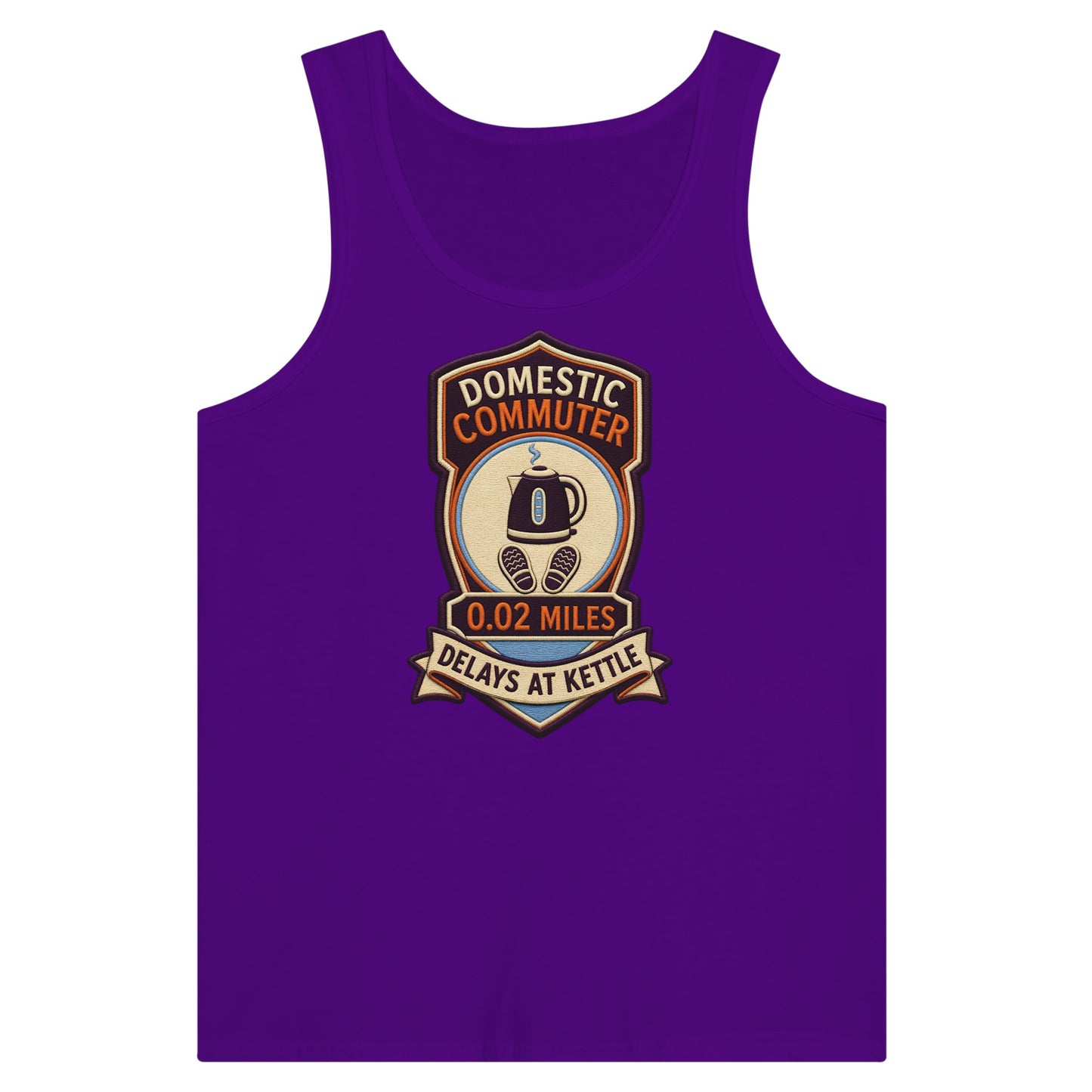 Domestic Commuter Premium Unisex Tank Top — product view 6