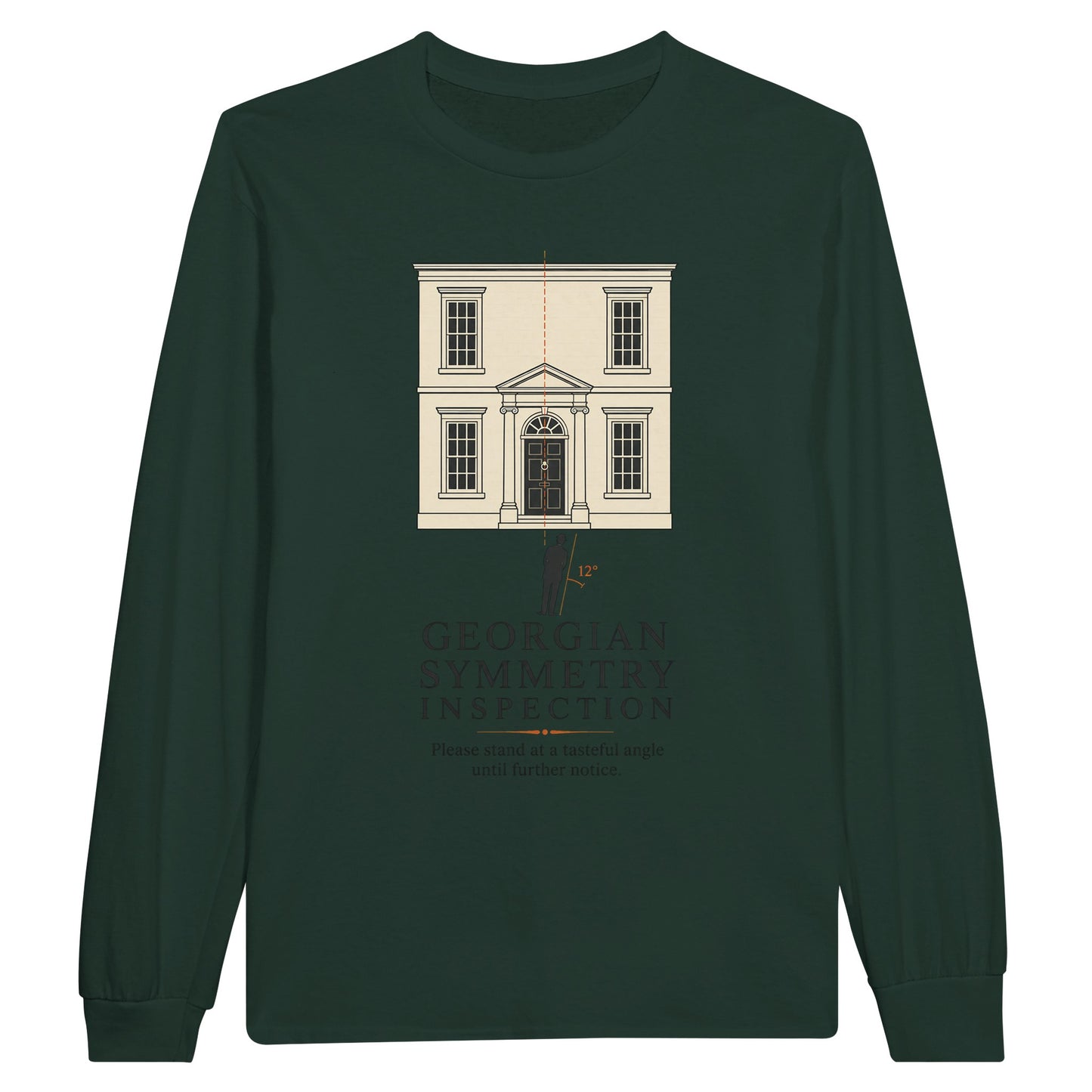 Georgian Symmetry Inspection — Bath Long-Sleeve T-shirt — product view 5