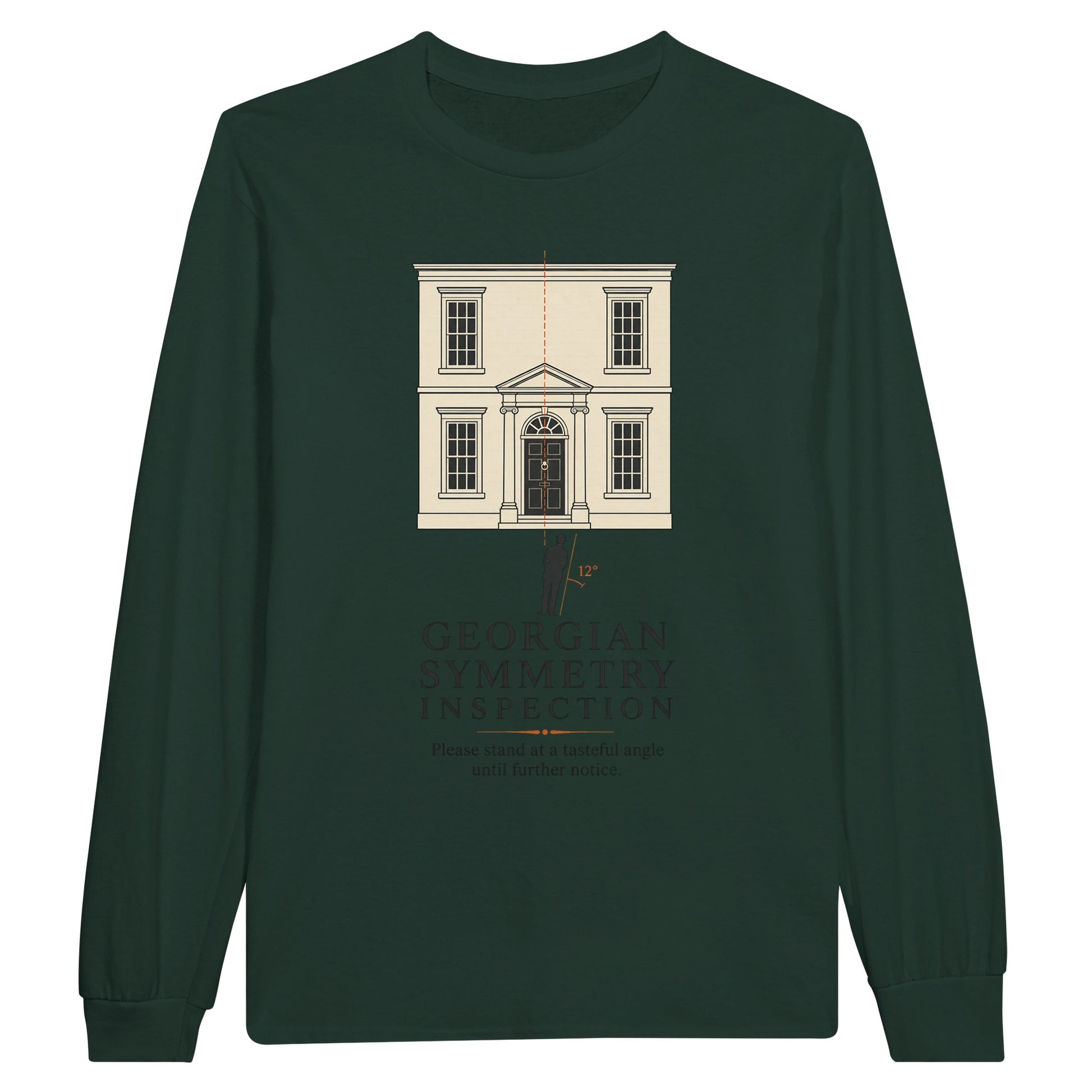 Georgian Symmetry Inspection — Bath Long-Sleeve T-shirt — product view 5