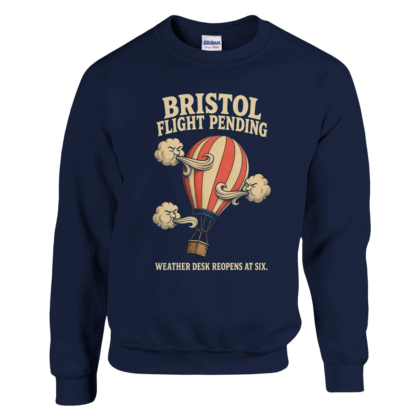 Bristol Flight Pending – Weather Desk Sweatshirt — product view 13