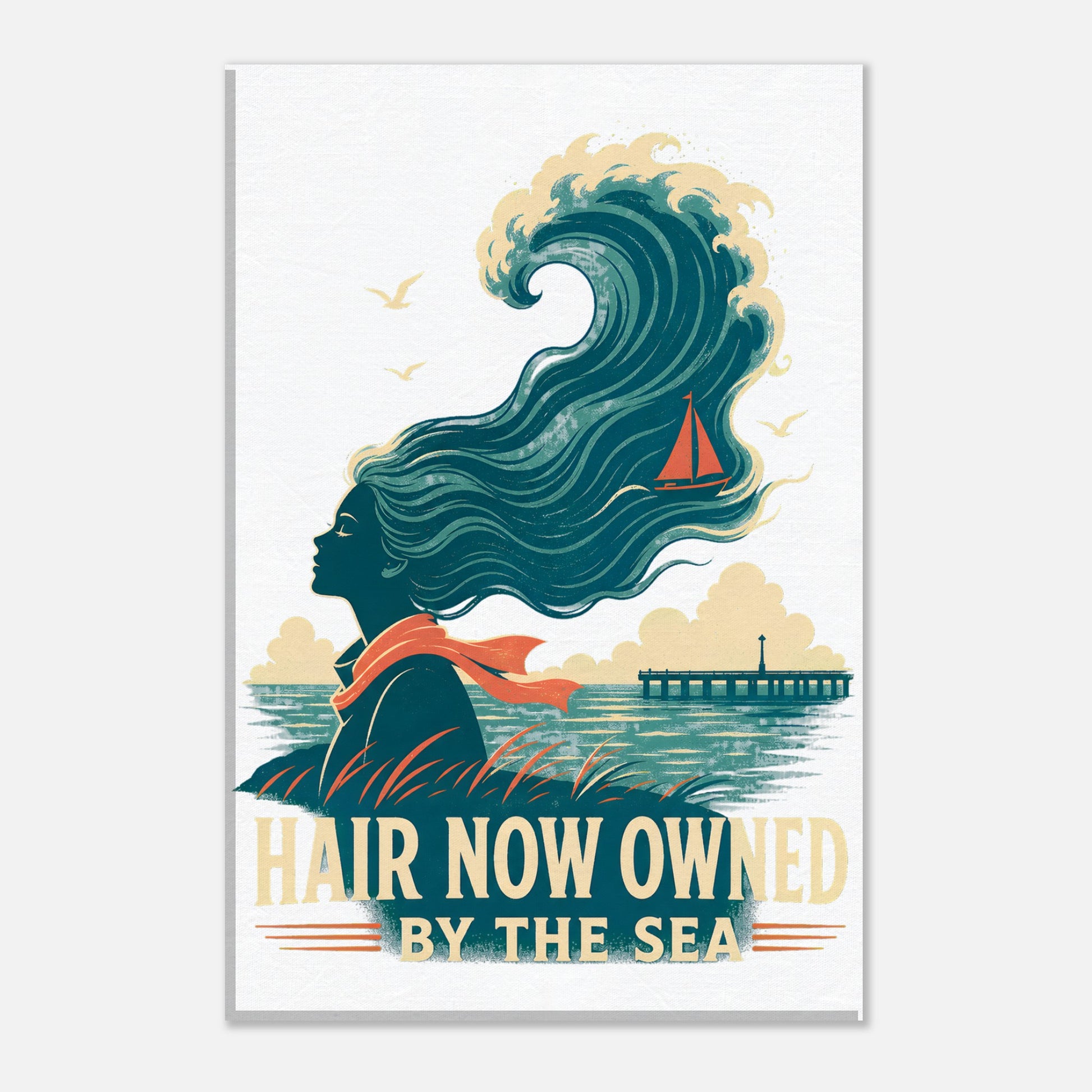 Hair Now Owned by the Sea Canvas — product view 1