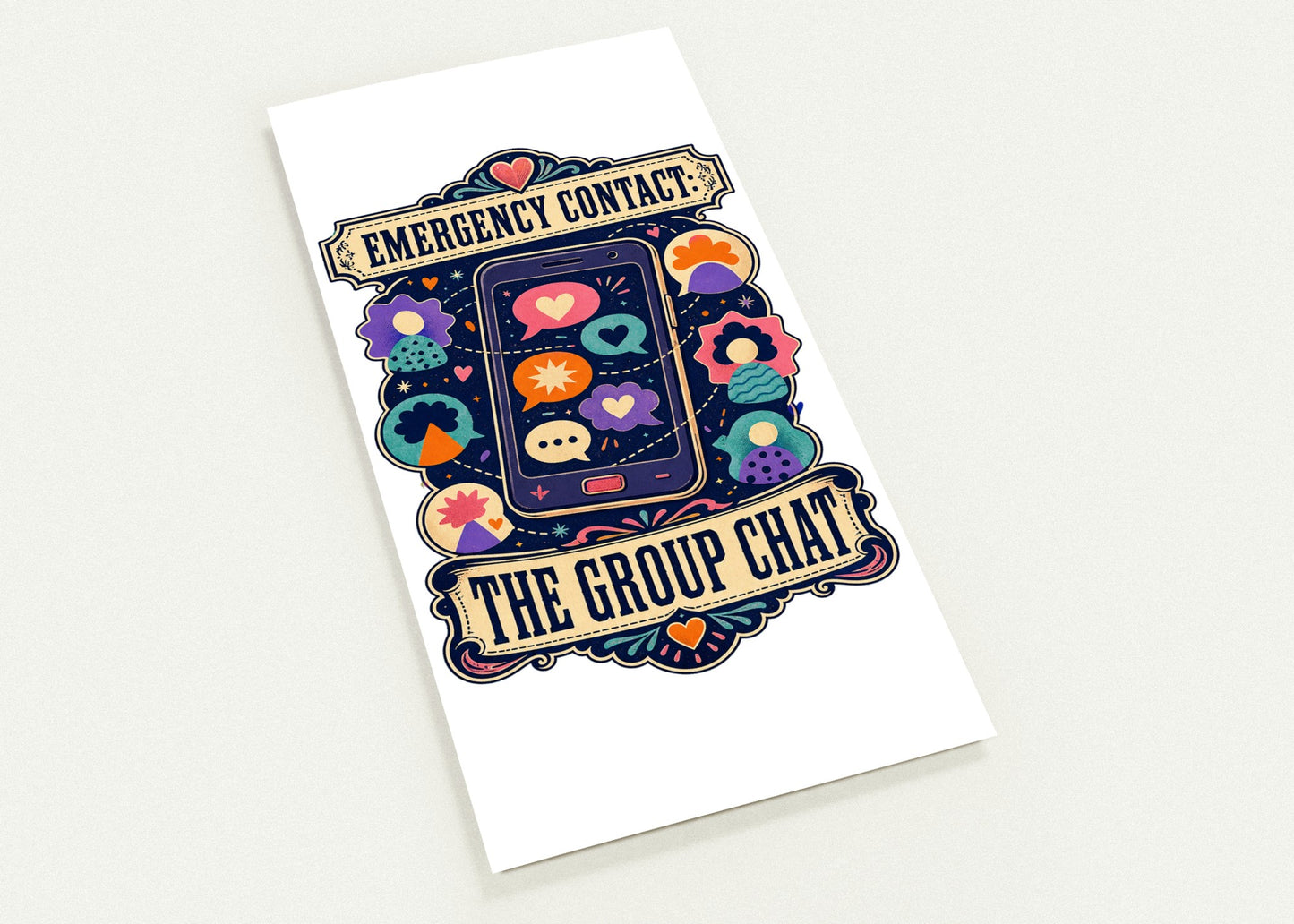 Emergency Contact — The Group Chat Postcard Pack — product view 2