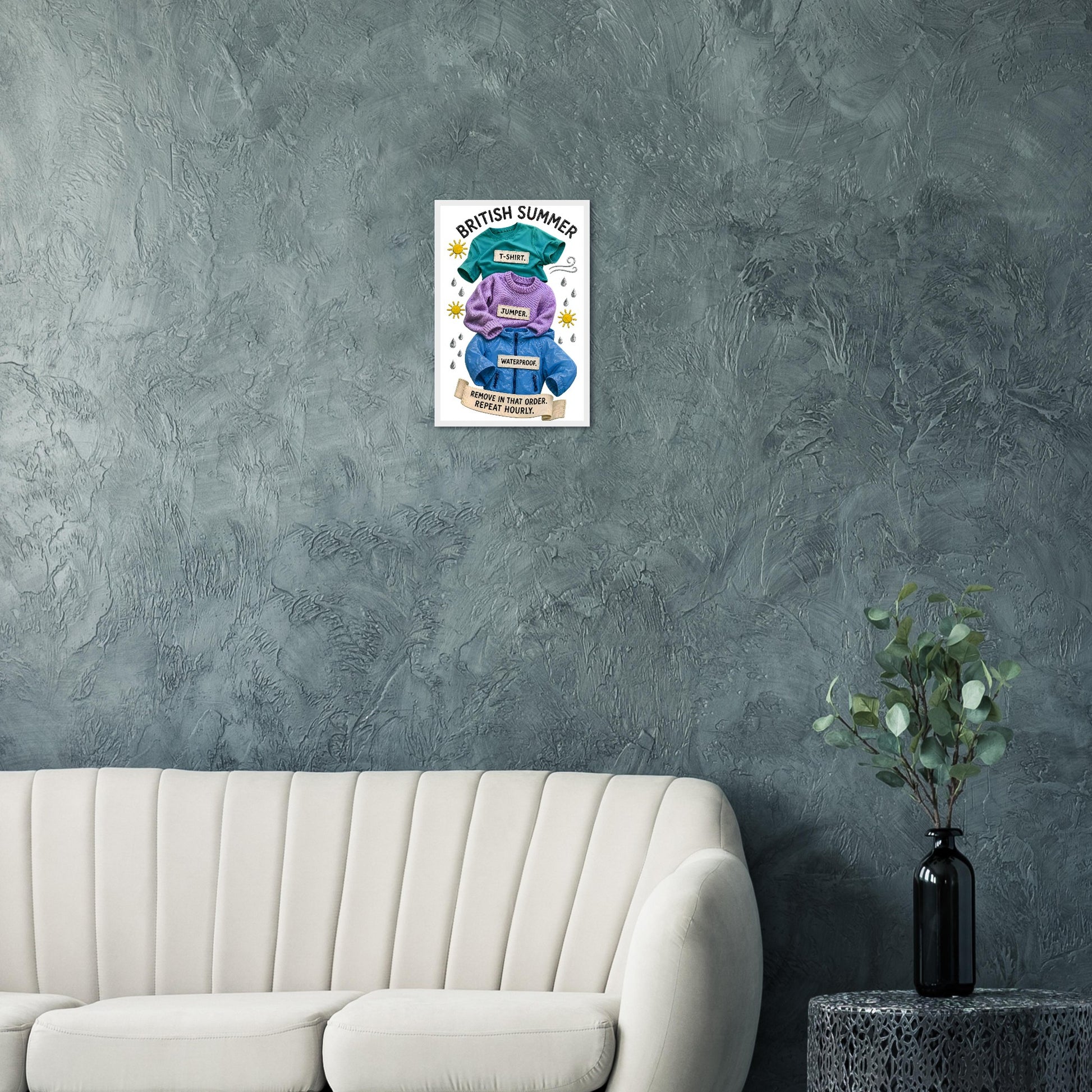 British Summer: Repeat Layers Hourly Framed Wall Art — product view 12